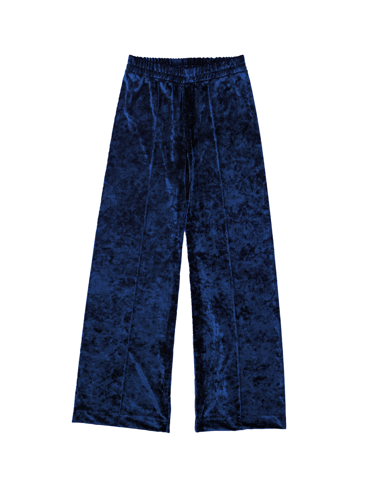 Crushed Velvet Top Stitched Pants
