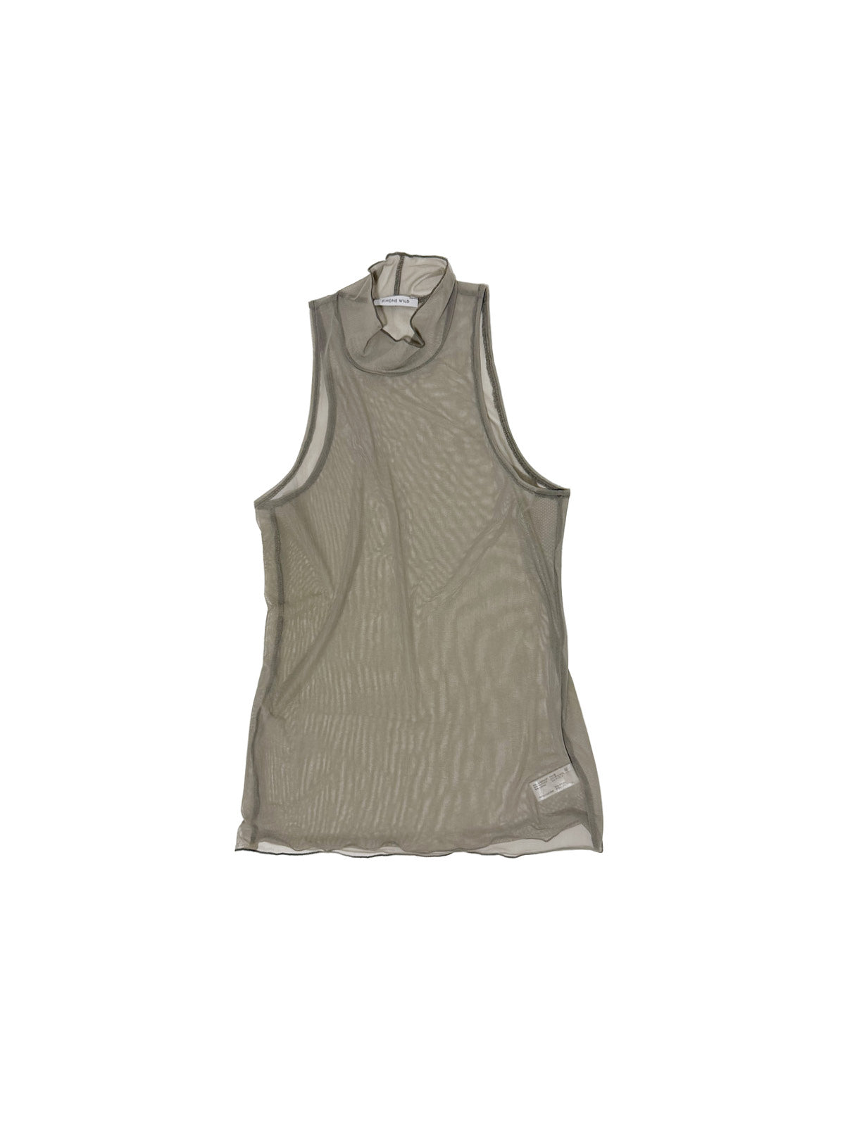 Mesh High Neck Top