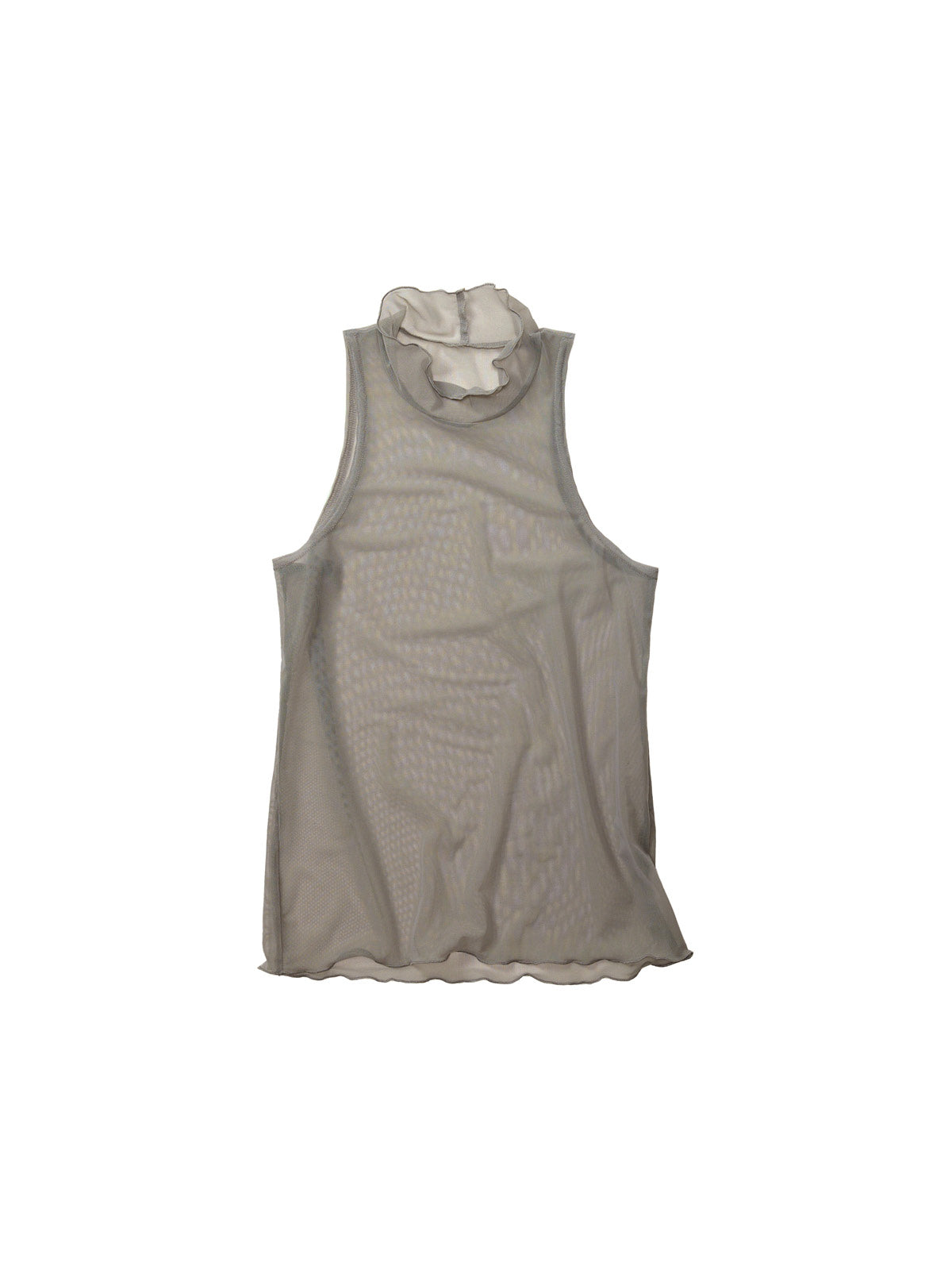 Mesh High Neck Top