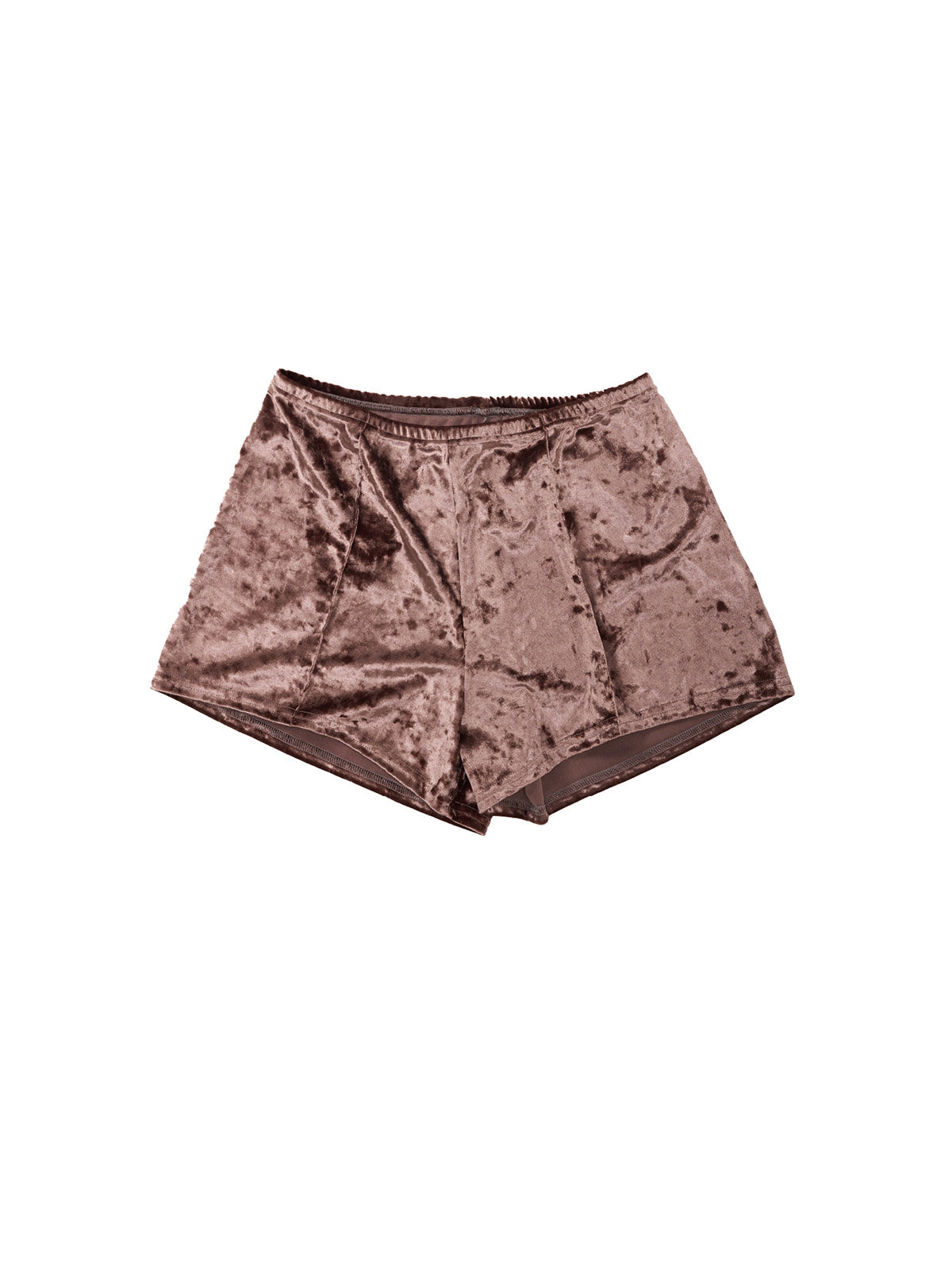 Velvet Top Stitched Hot Pants