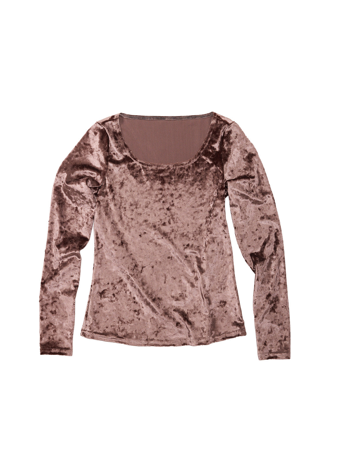 Crushed Velvet Basic LS Shirt