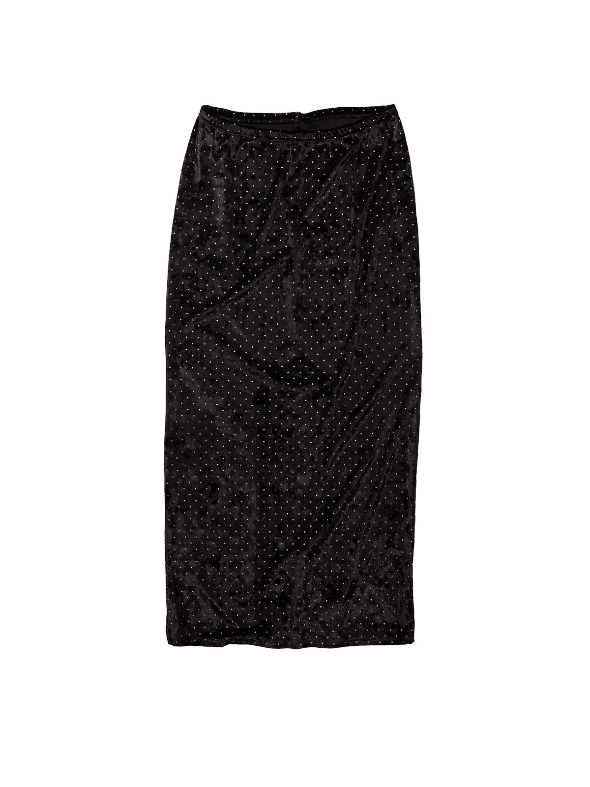 Low waist Skirt Stud Velvet