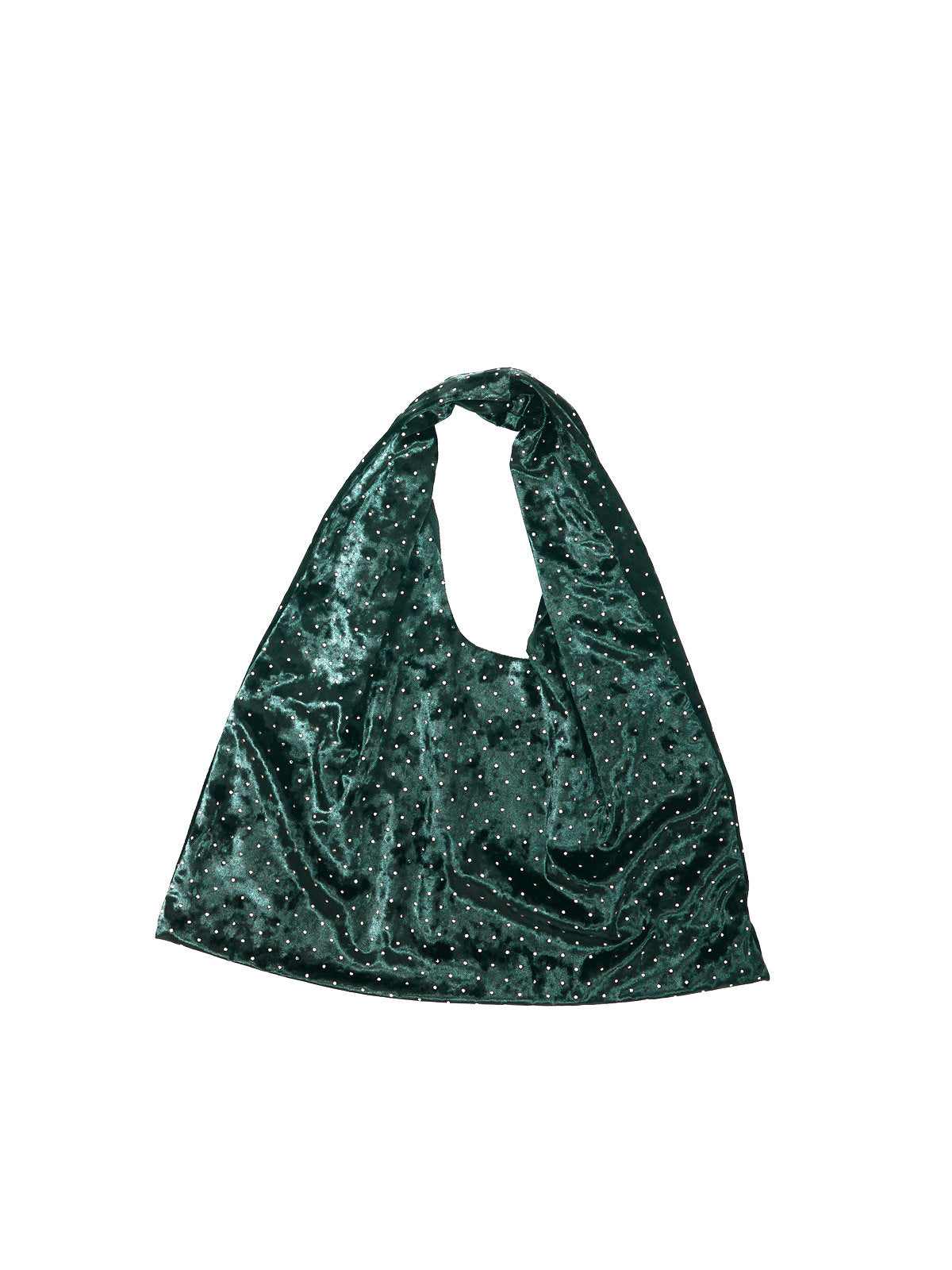 Stud Velvet Pouch