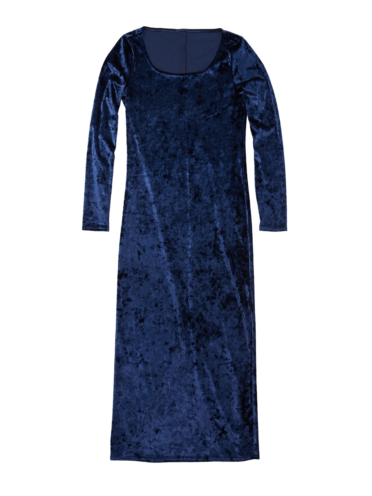 Crushed Velvet Long Dress