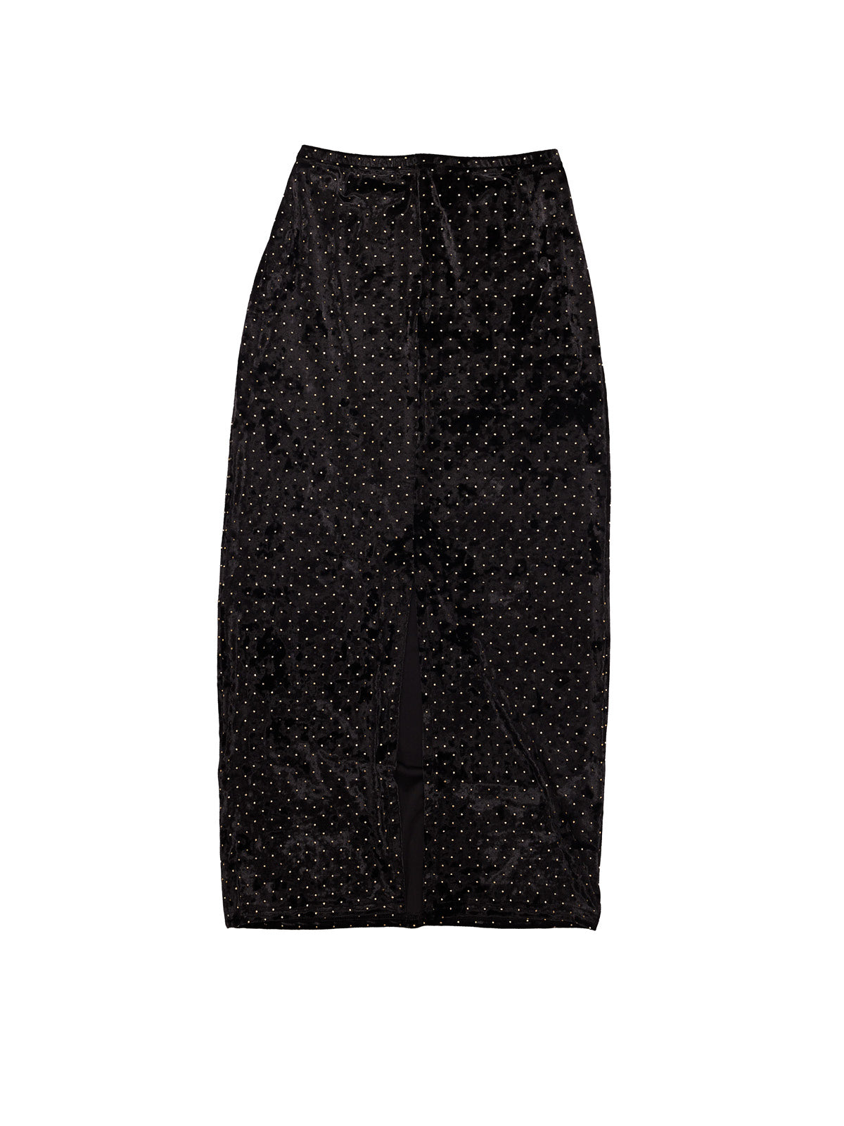 Low waist Skirt Stud Velvet