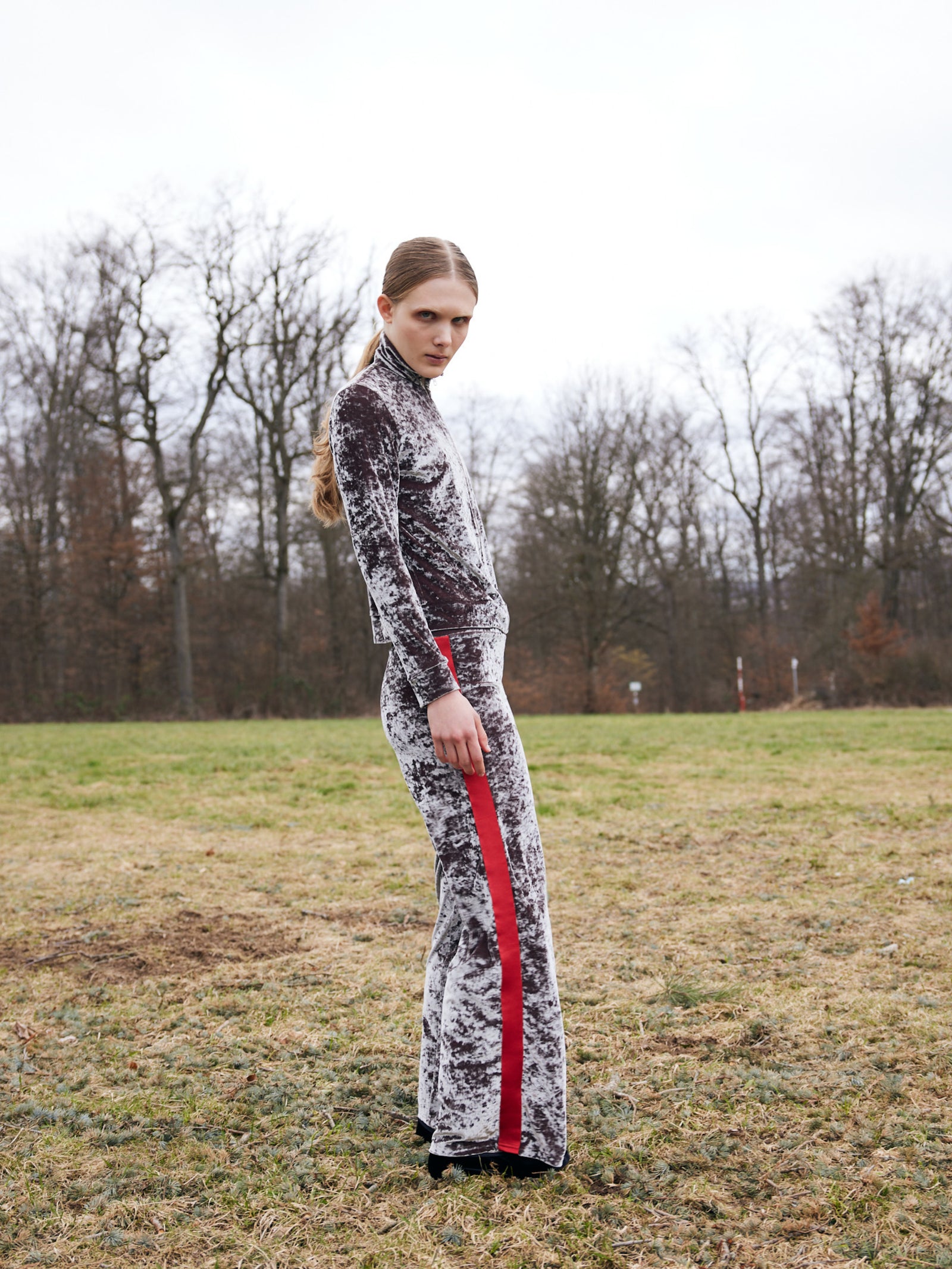 Velvet Stripe Pants