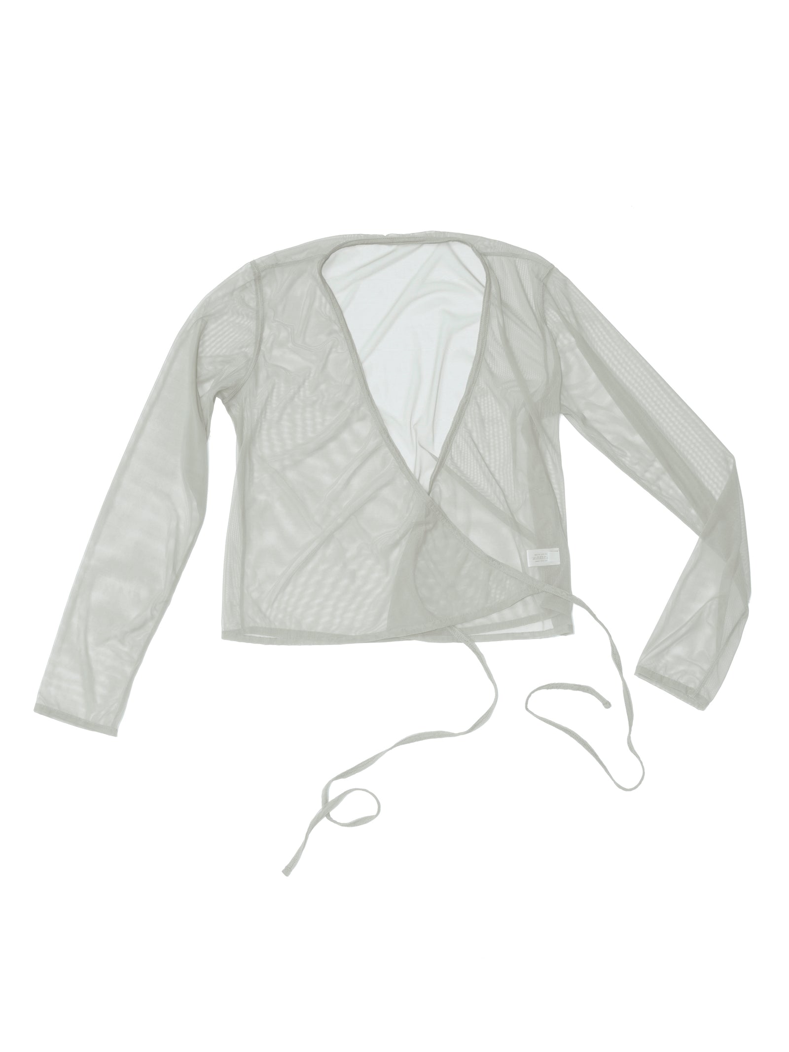 Net Wrap Blouse