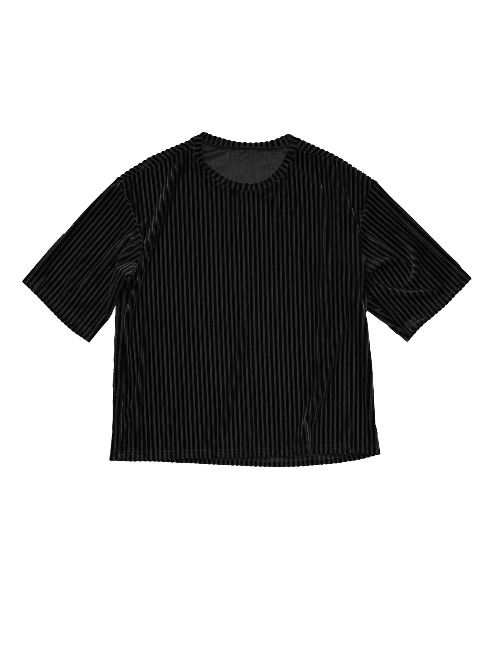 Rib Velvet Oversized Tee