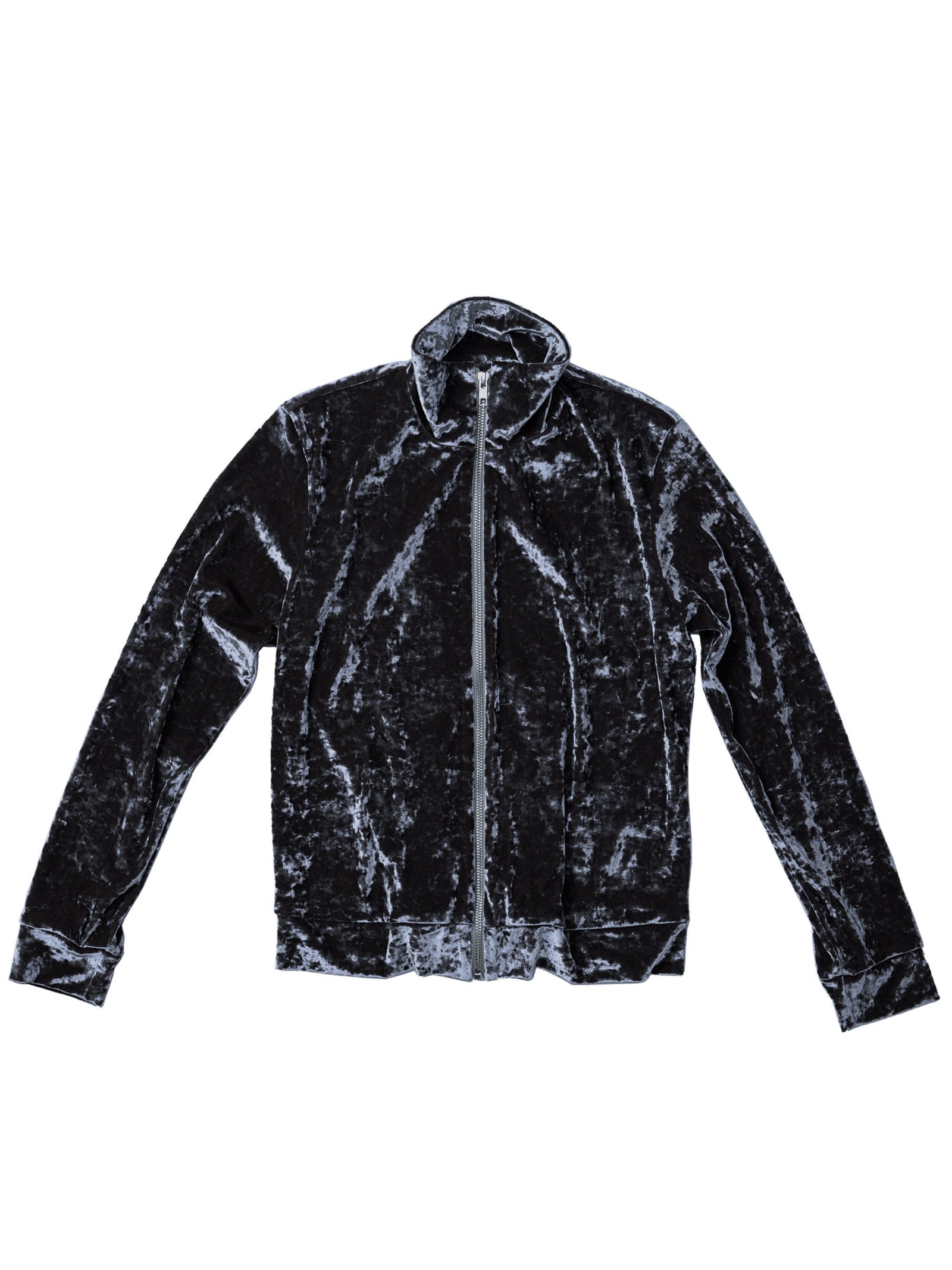 Hammered Velvet Zip Jacket