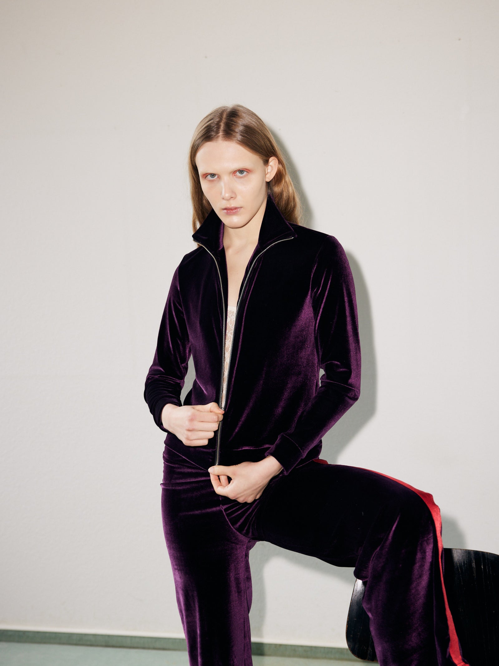 Velvet Zip Jacket