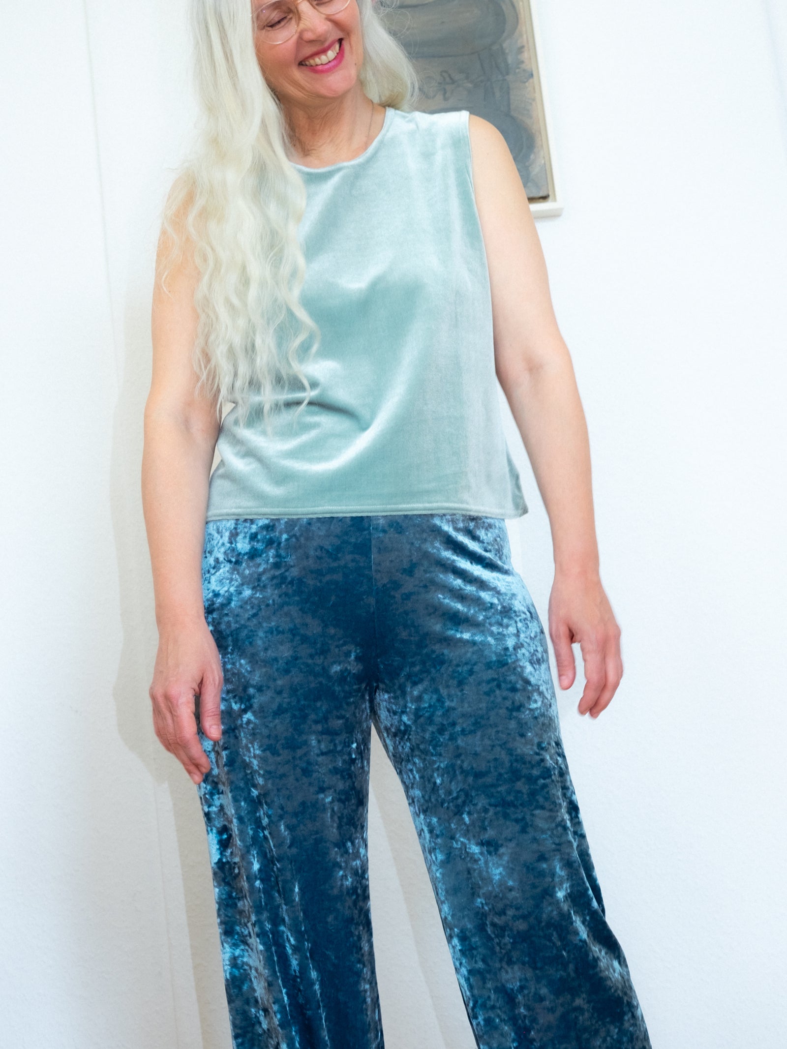 Hammered Velvet Cozy Pants