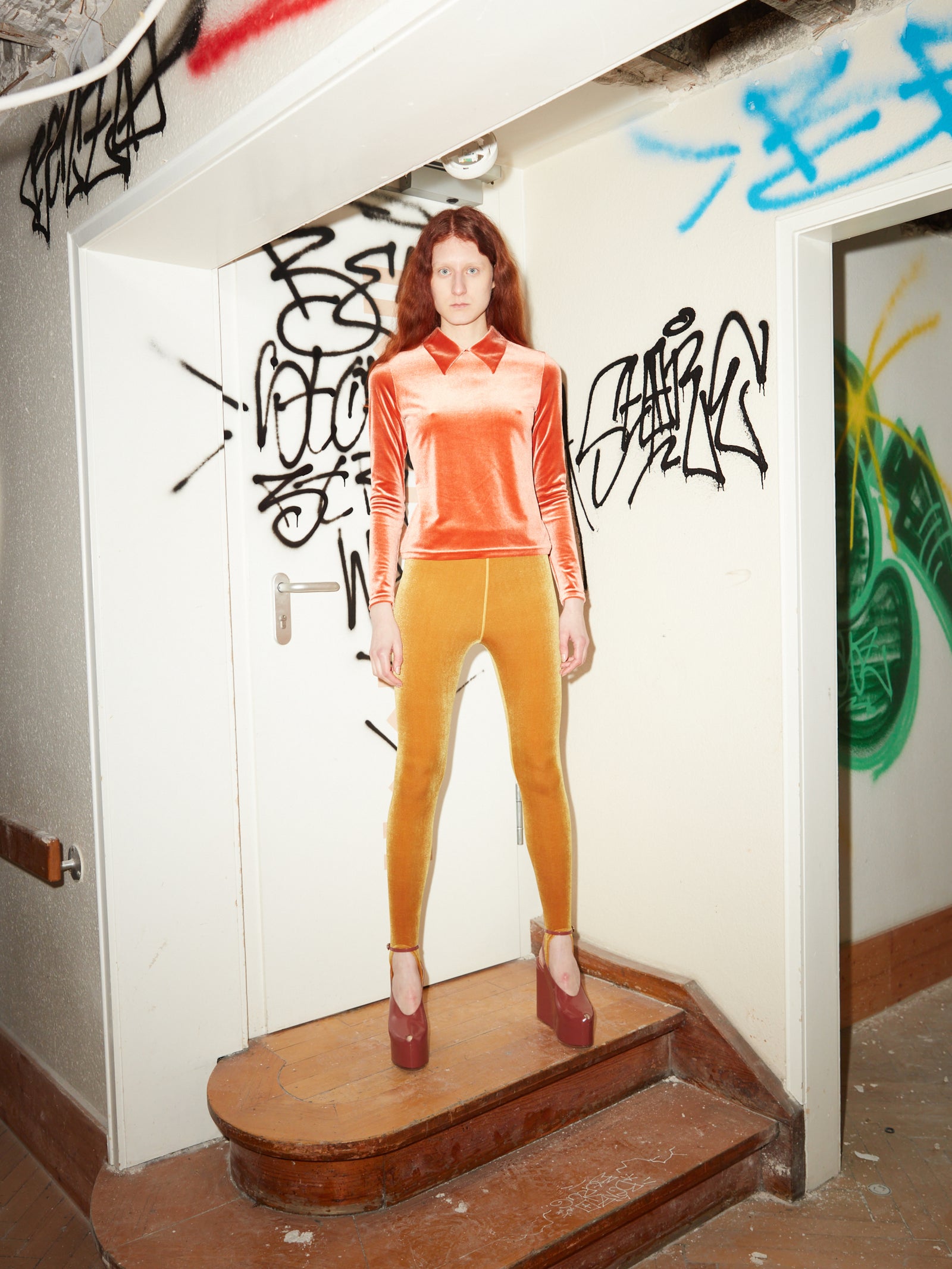 Velvet Stirrup Pants