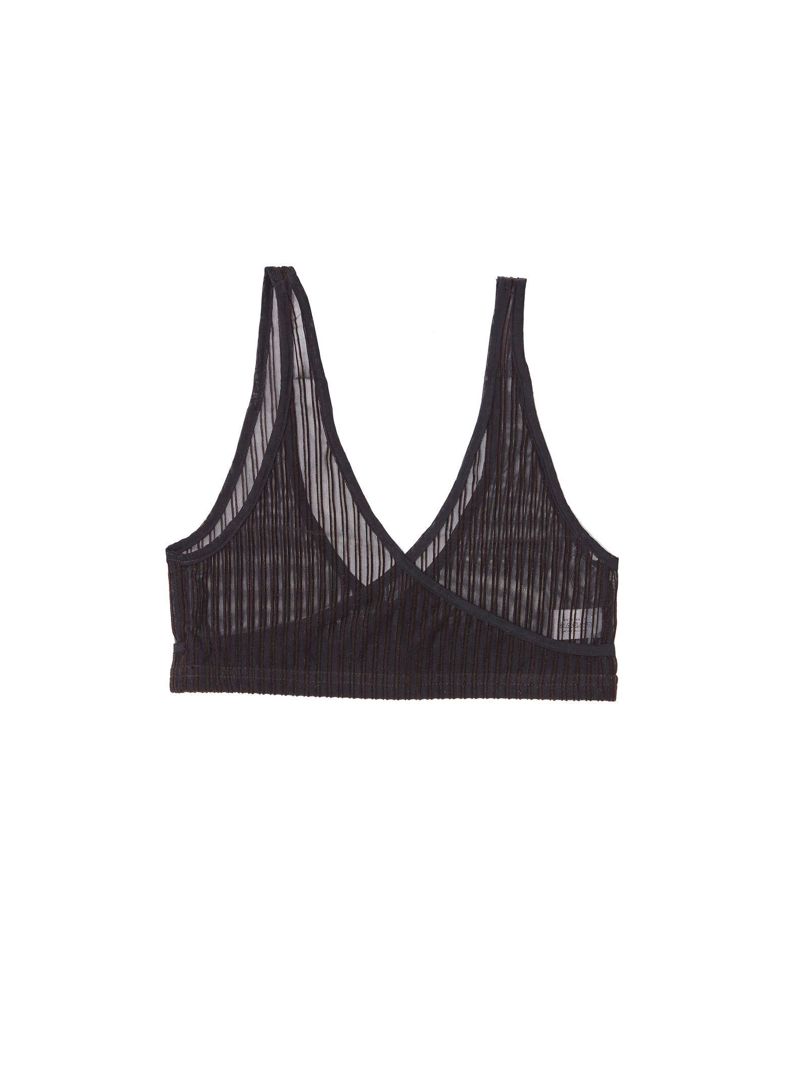 Printed Net Wrap Bra