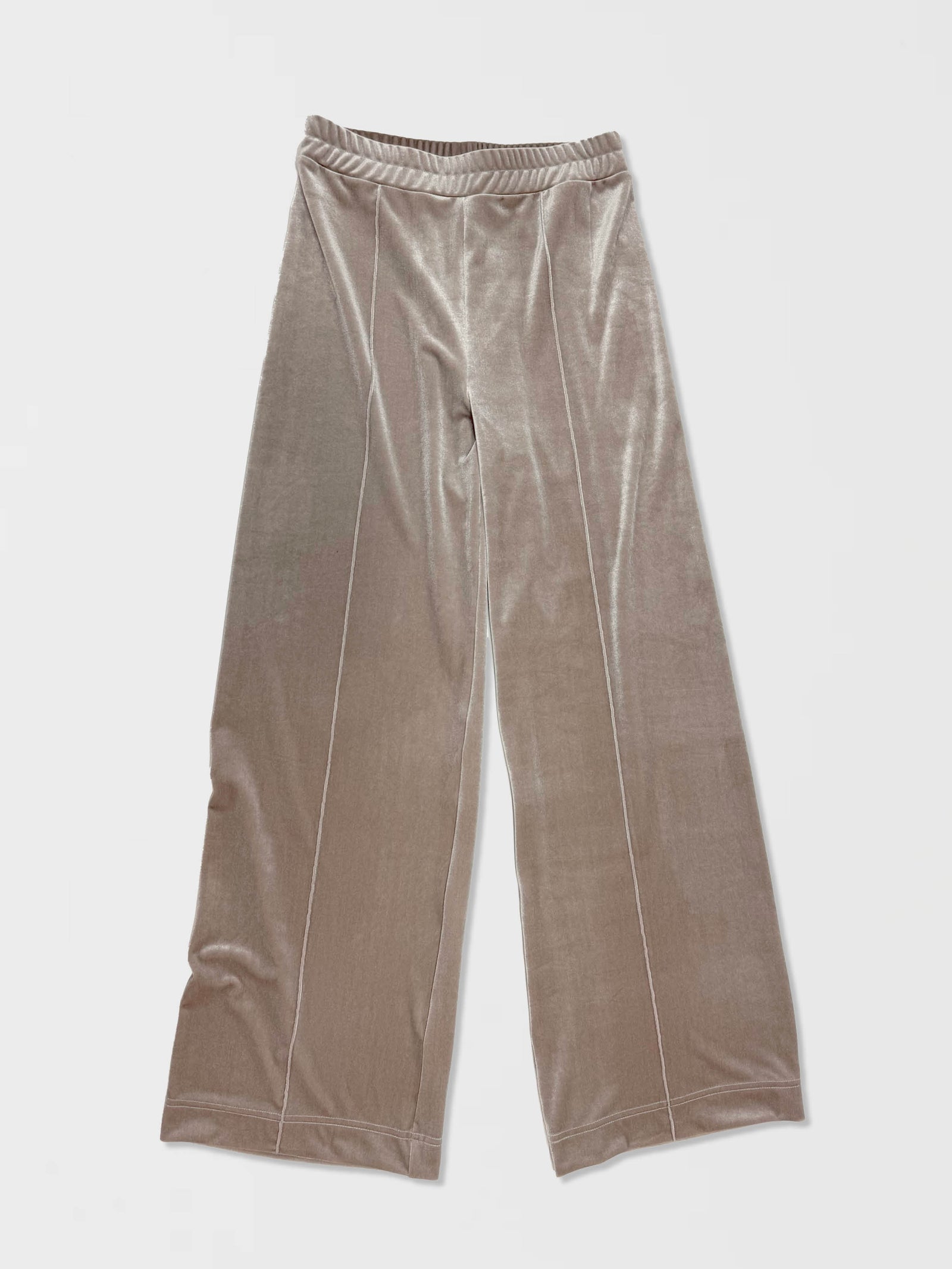 Velvet Top Stitched Pants