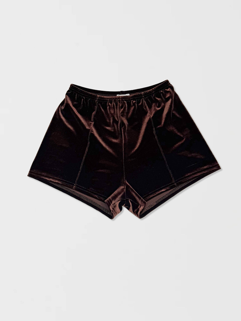 Velvet Top Stitched Hot Pants