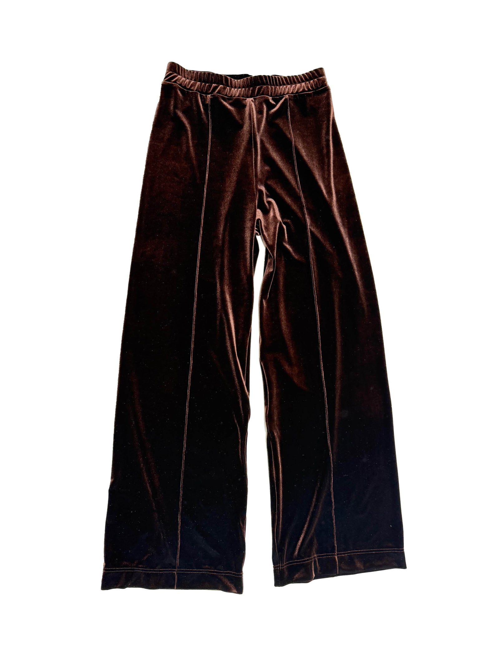 Velvet Top Stitched Pants
