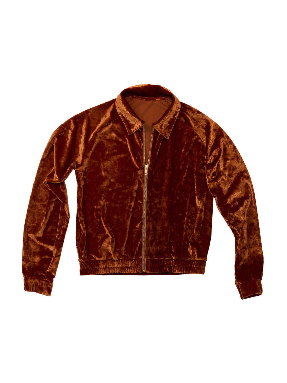 Crushed Velvet Blouson Jacket