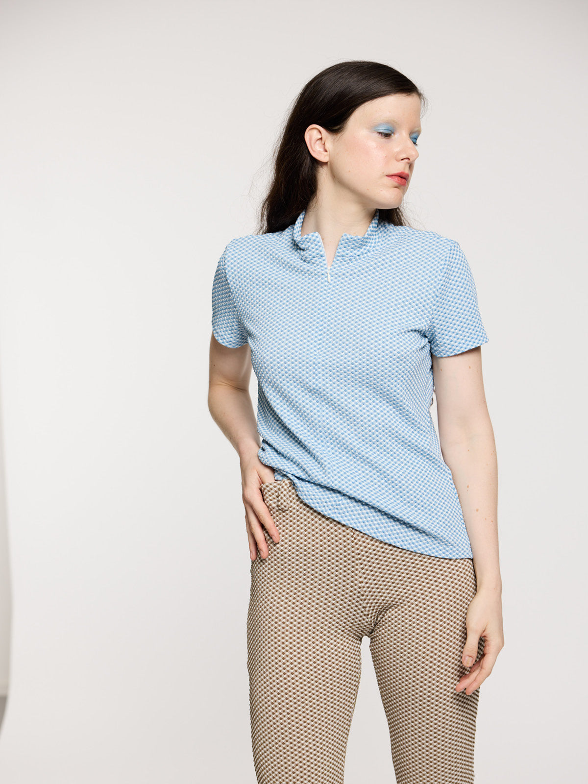 T-shirt à carreaux vichy