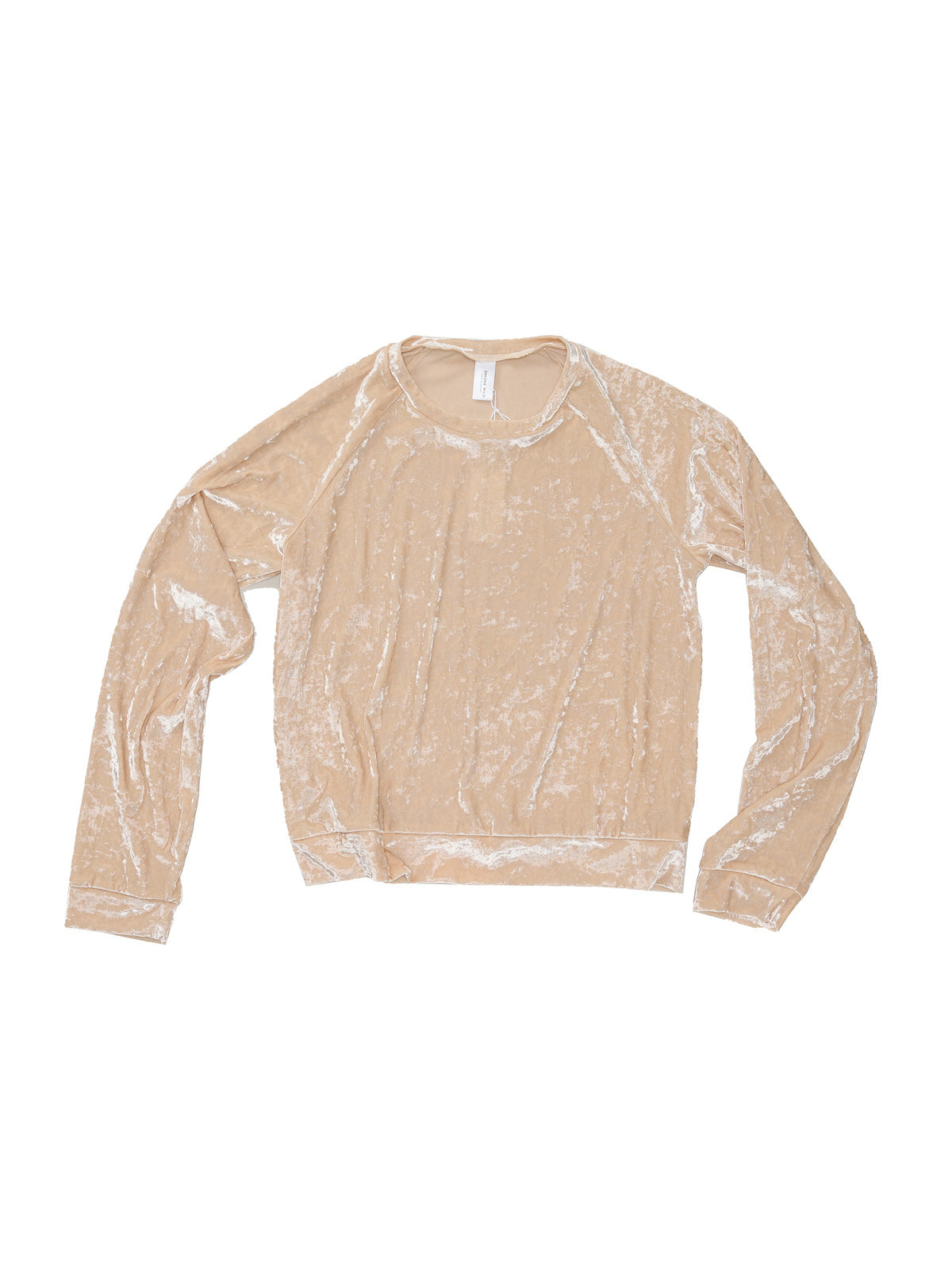 Hammered Velvet Raglan Sweater