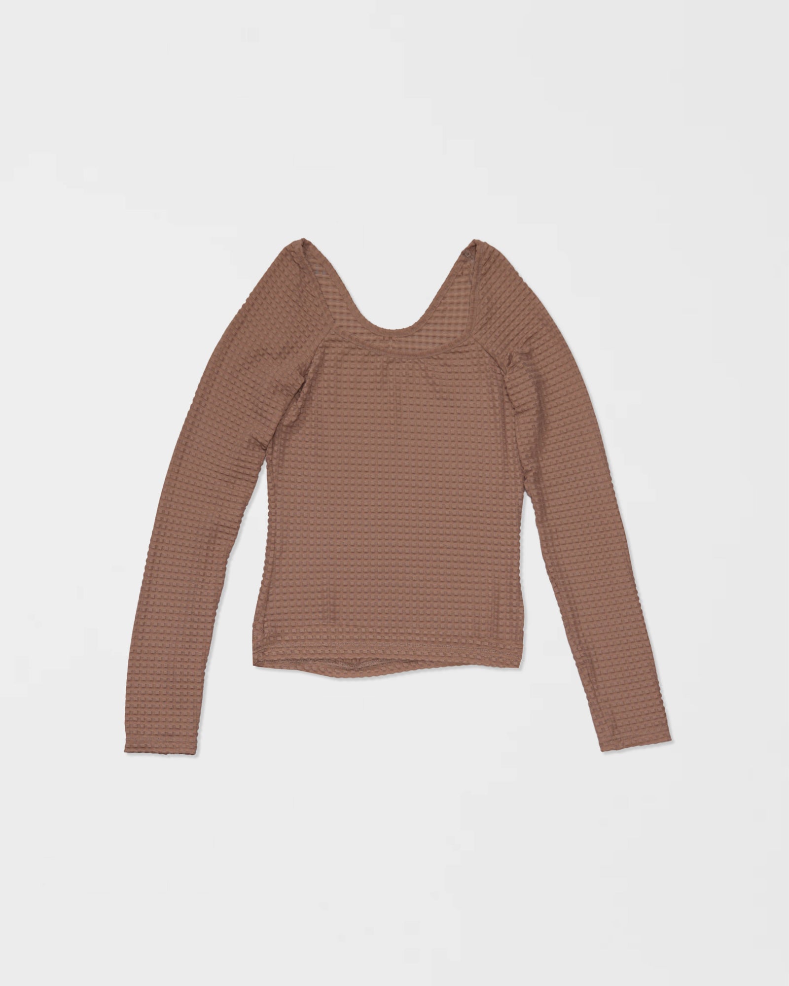 Chemise à manches longues à col bateau