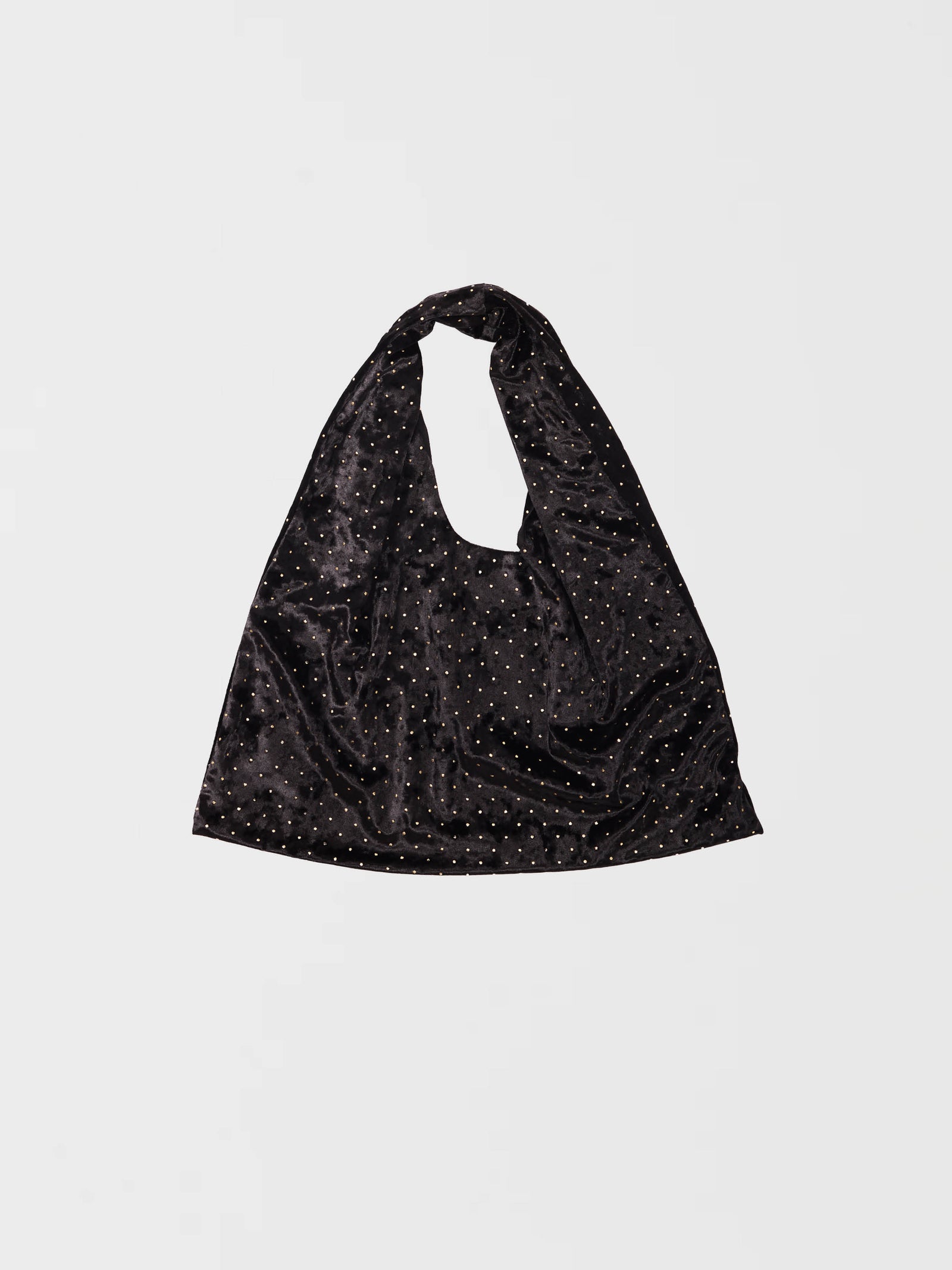 Pochette en velours cloutée