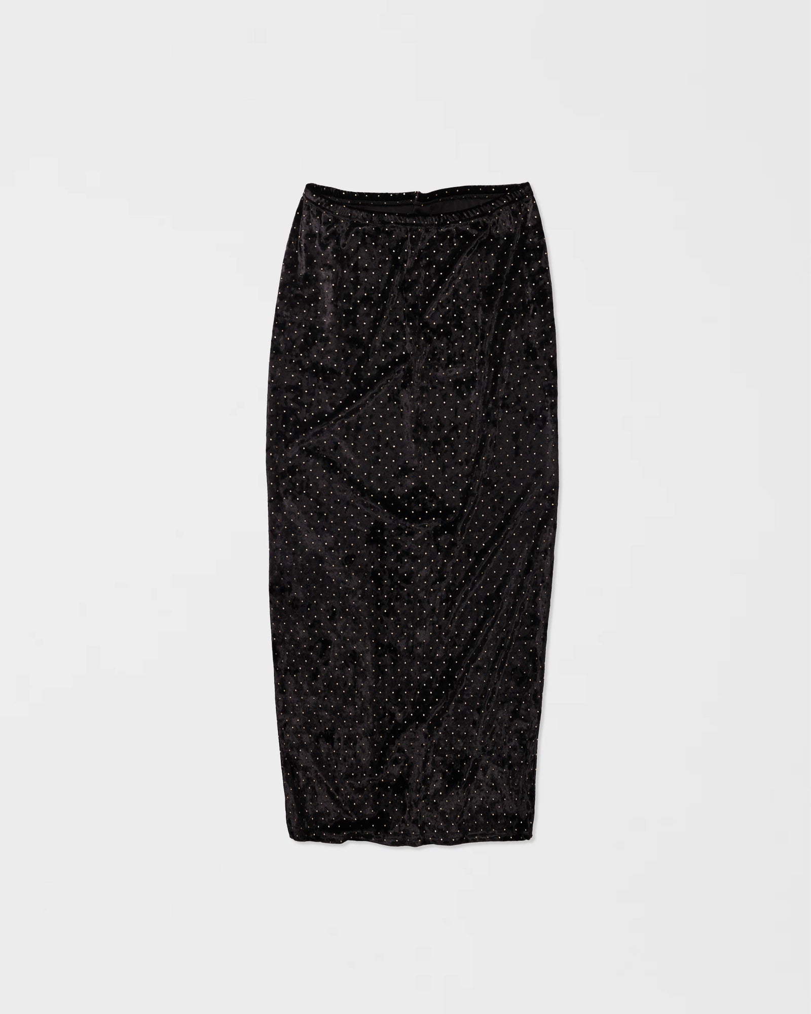 ローウエストスカート スタッドベルベット