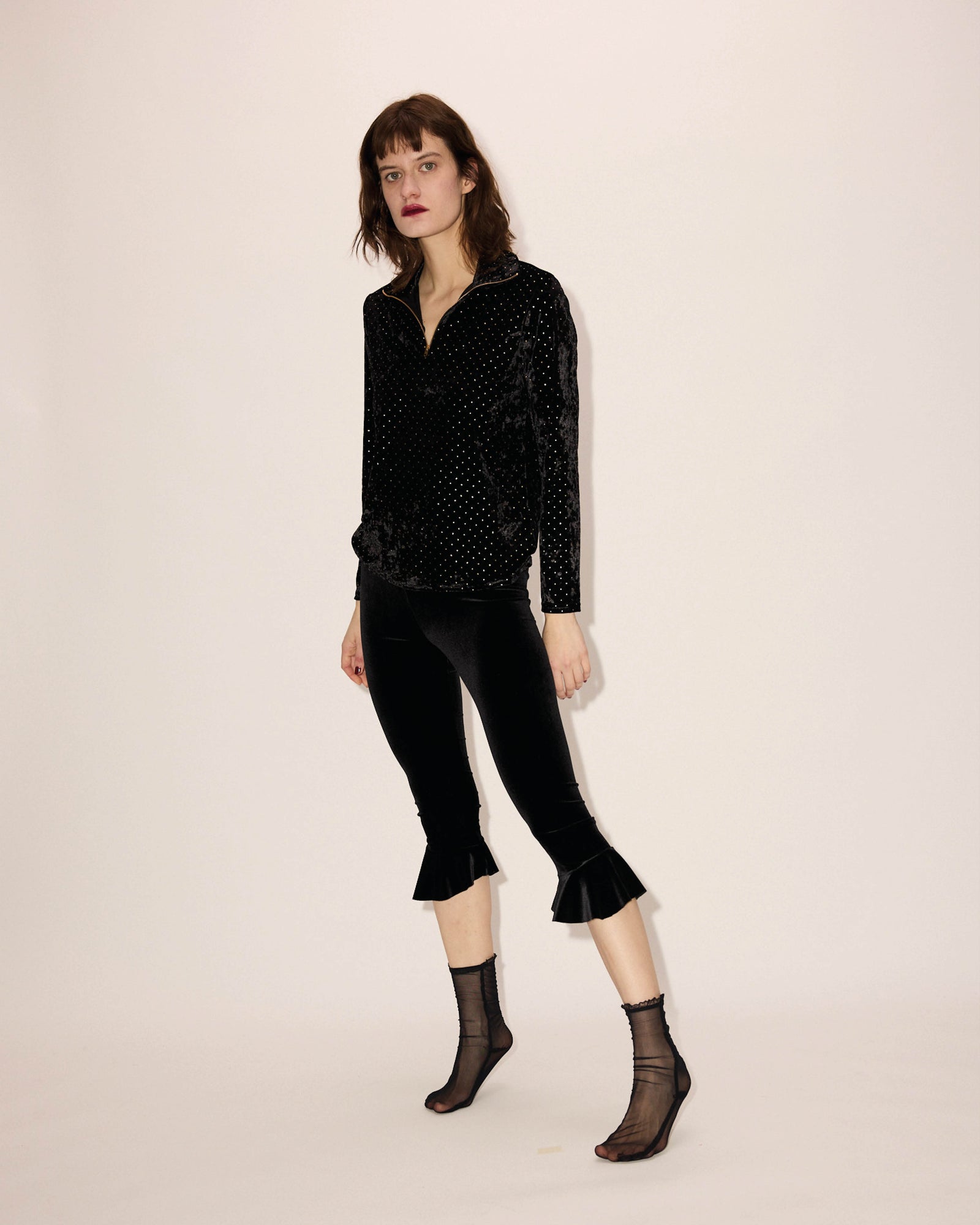 Pantalon Capri Volant