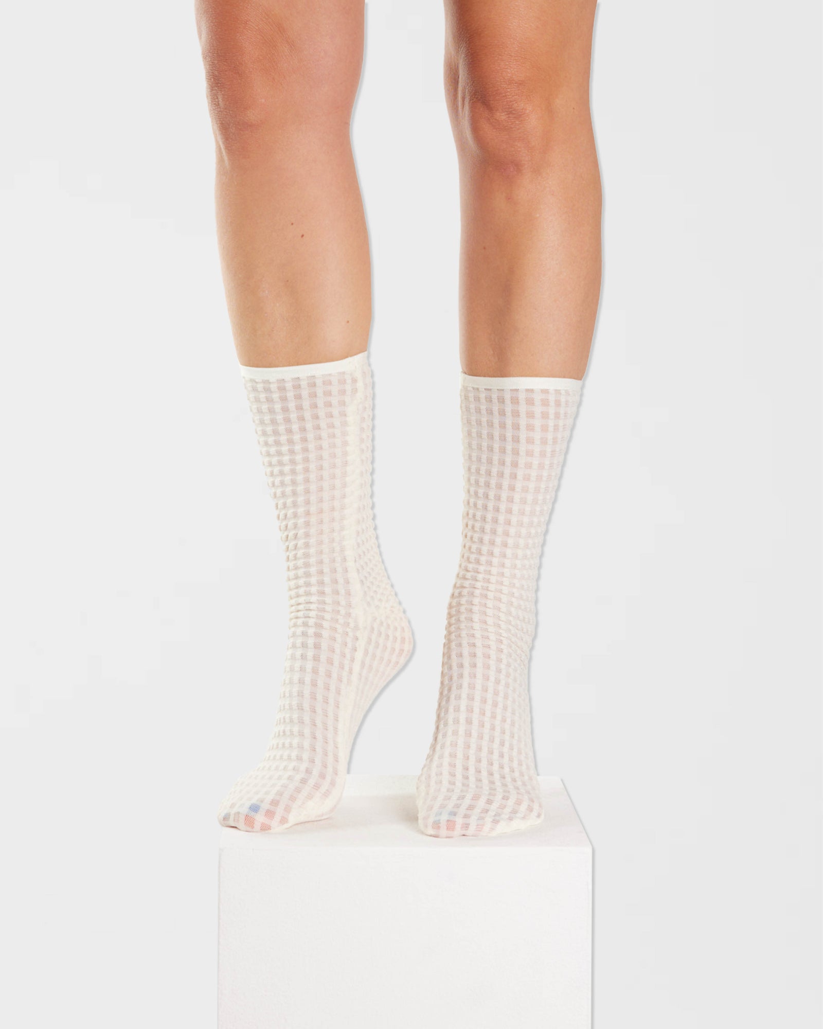 Chaussettes gaufrées à la cheville