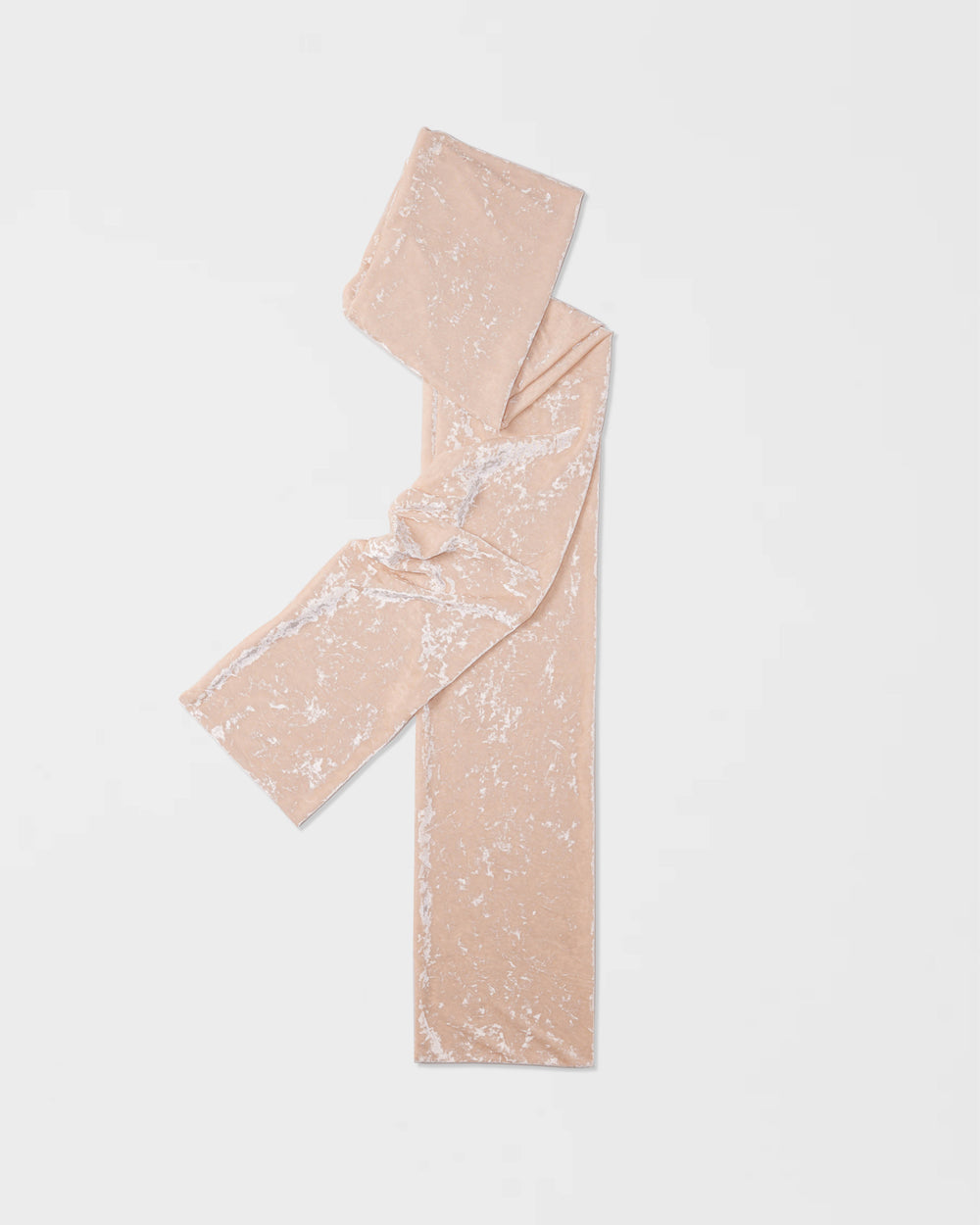 Écharpe en velours martelé perle