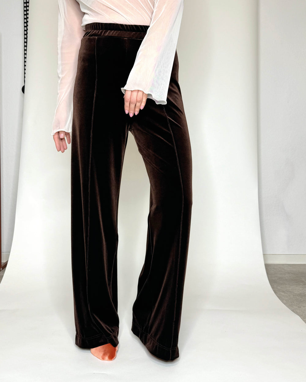 Pantalon en velours surpiqué