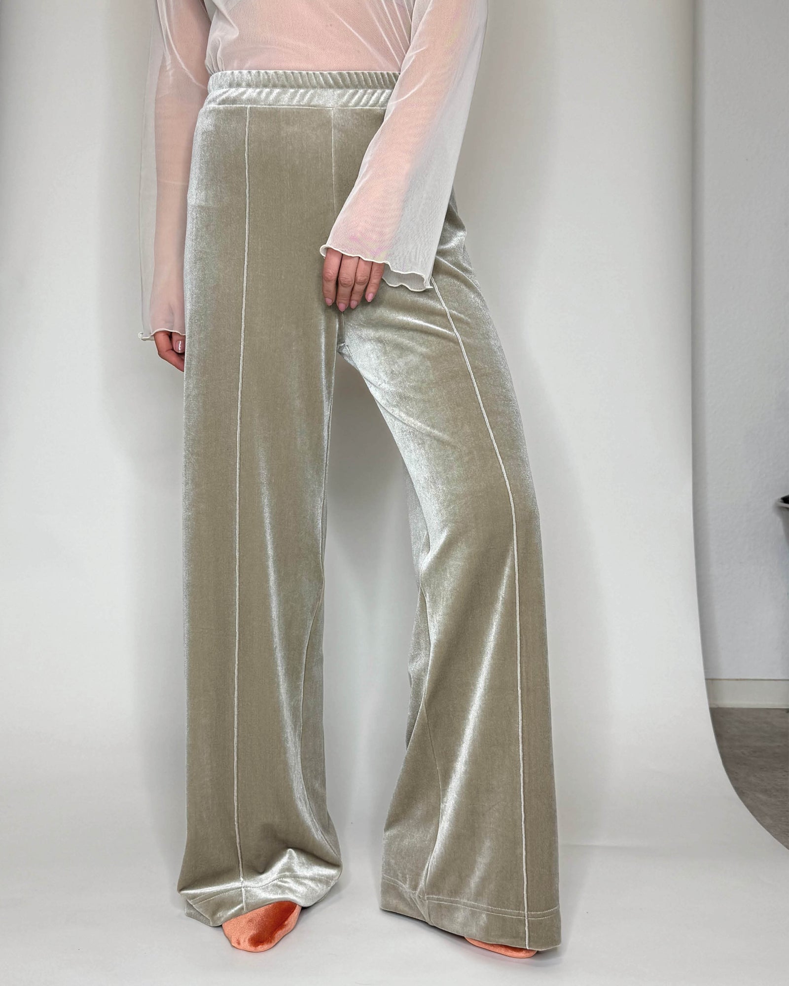 Pantalon en velours surpiqué