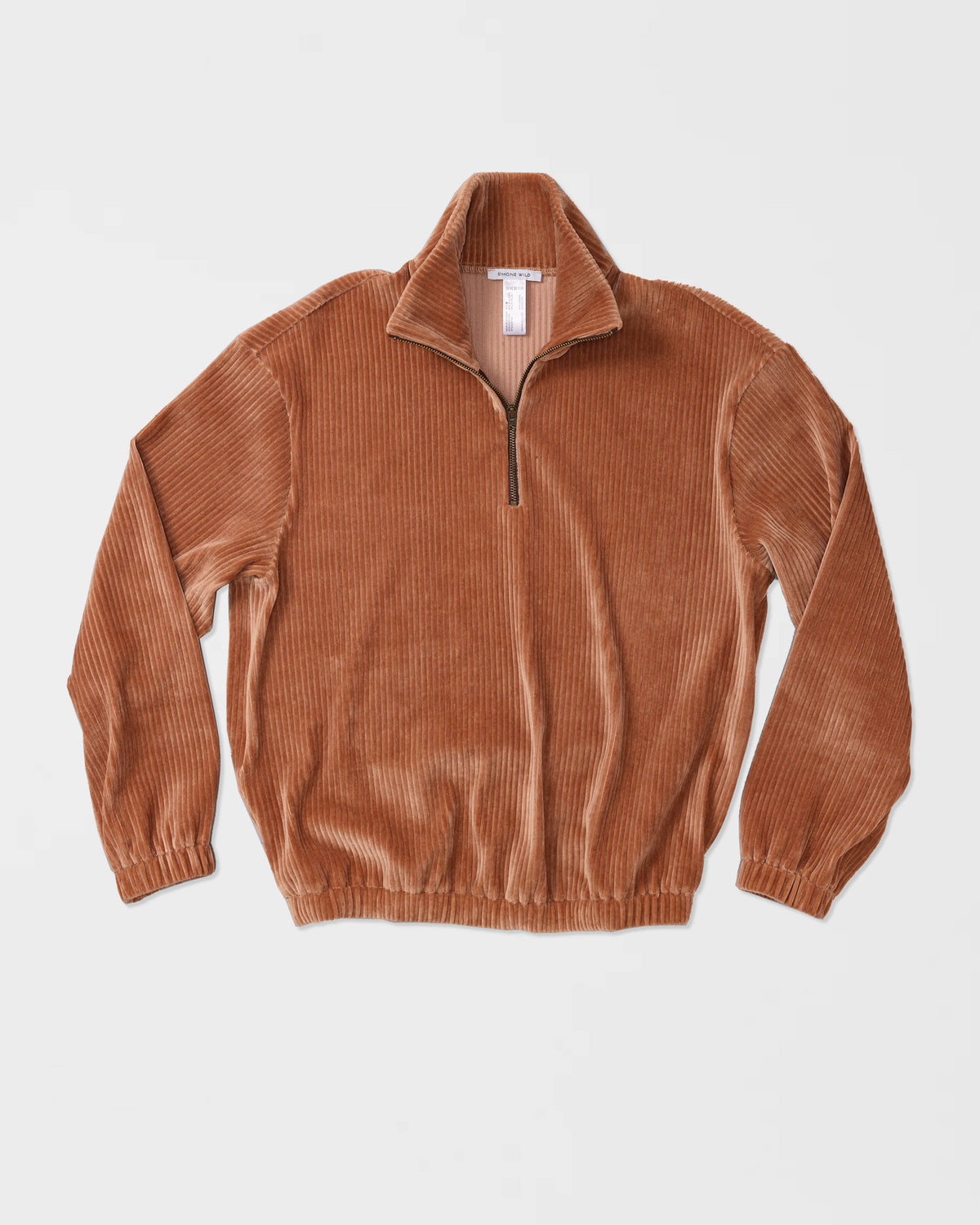 Corduroy Zip Sweatshirt