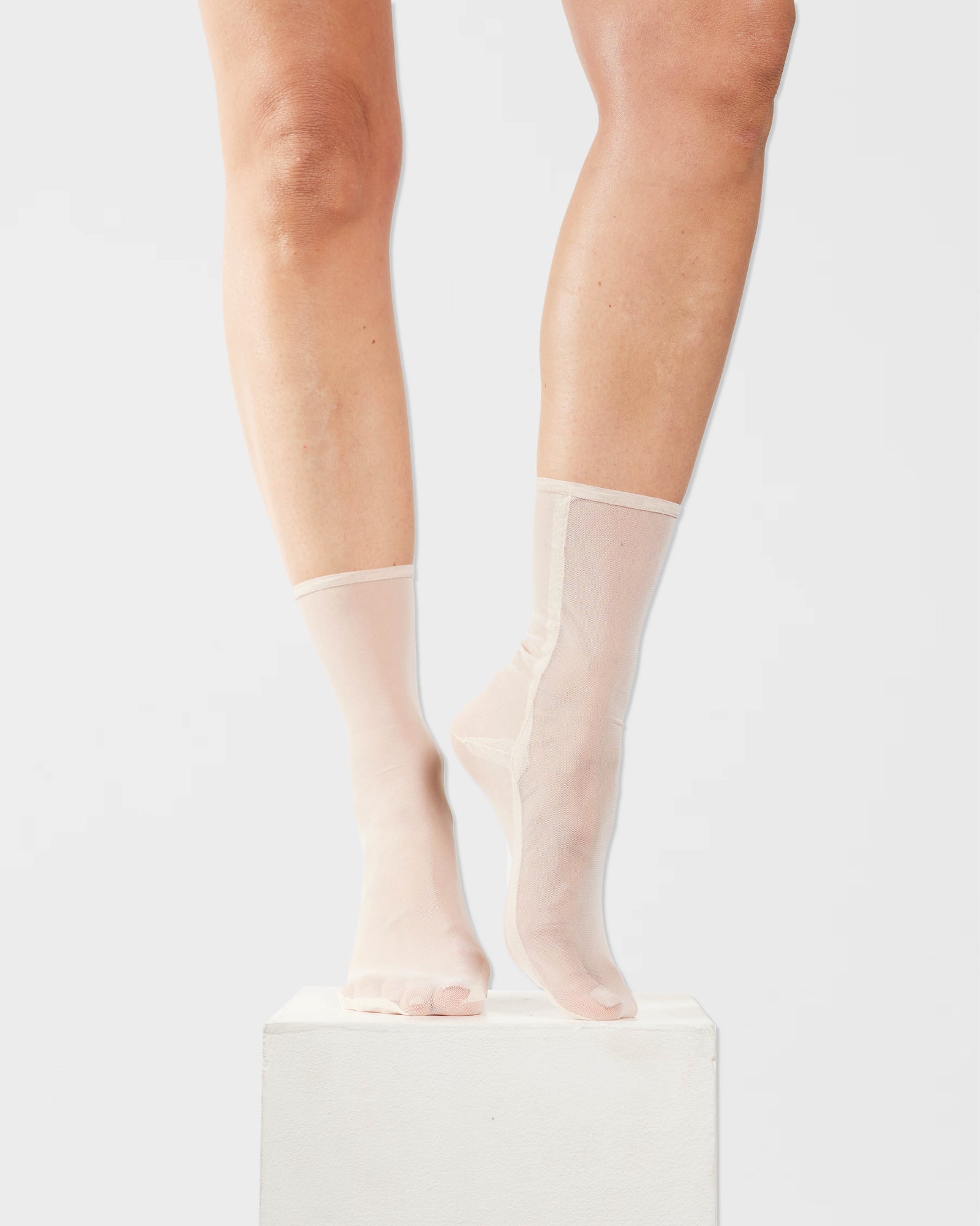 Chaussettes montantes en maille