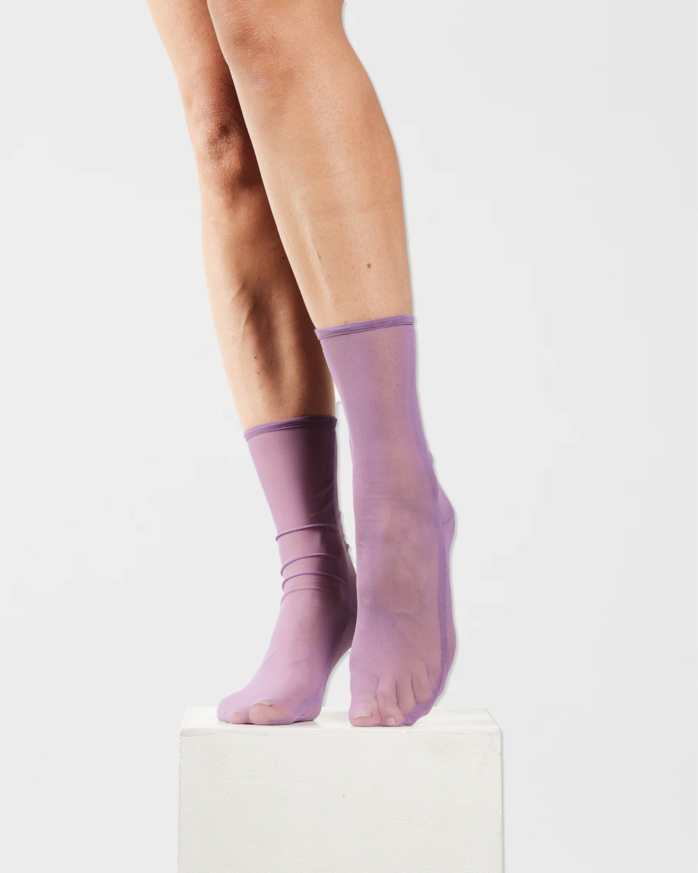 Chaussettes montantes en maille