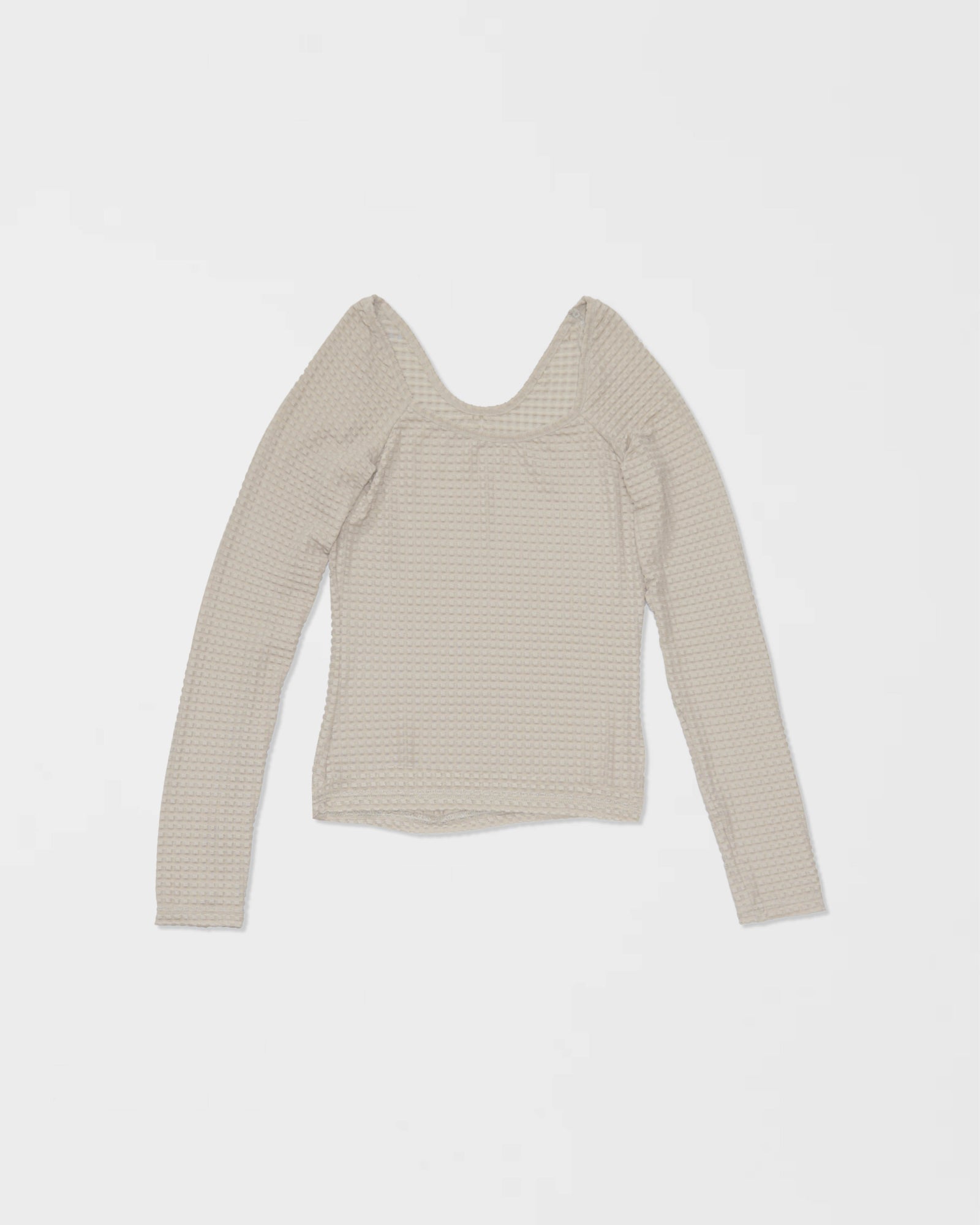 Chemise à manches longues à col bateau