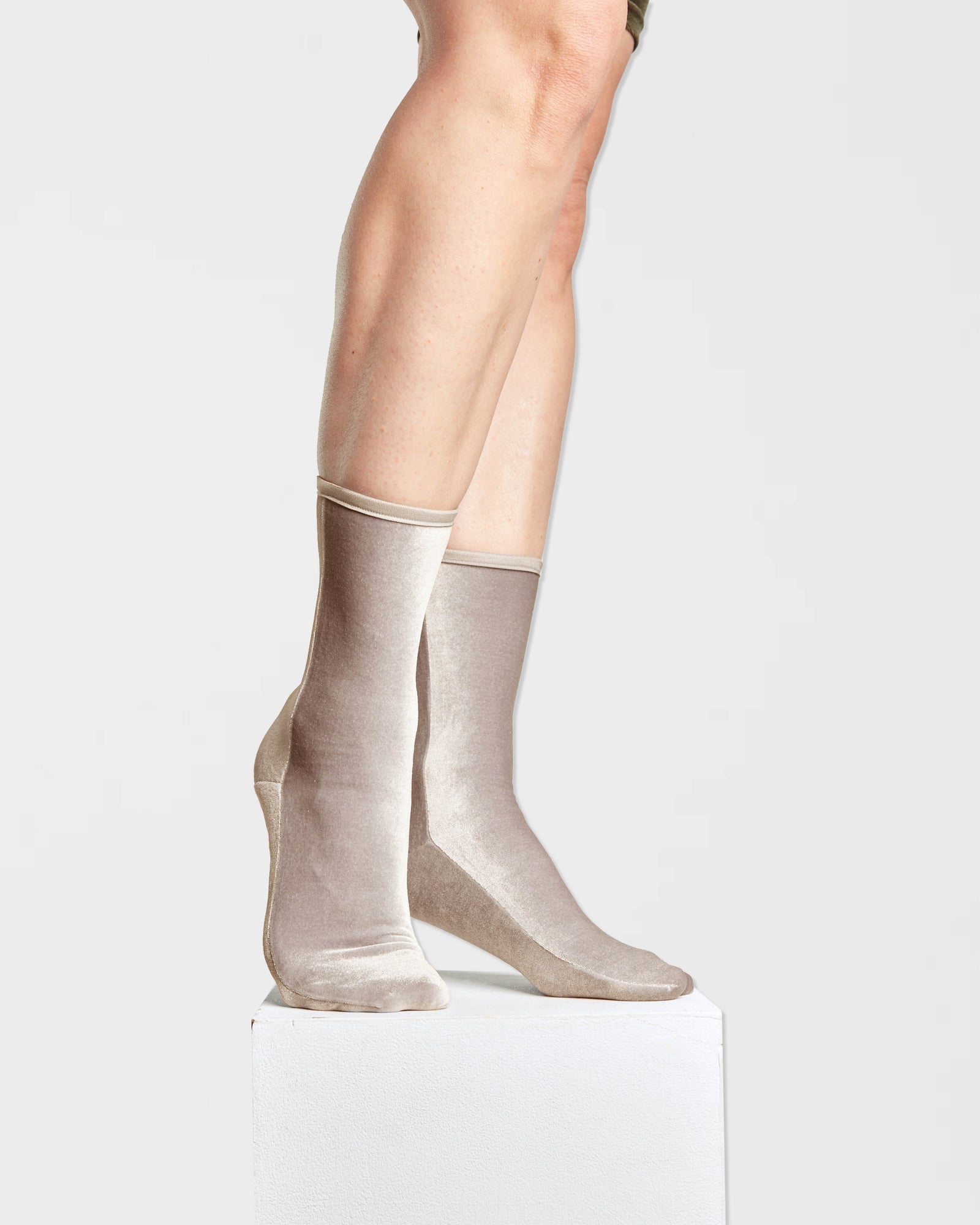 Chaussettes courtes en velours
