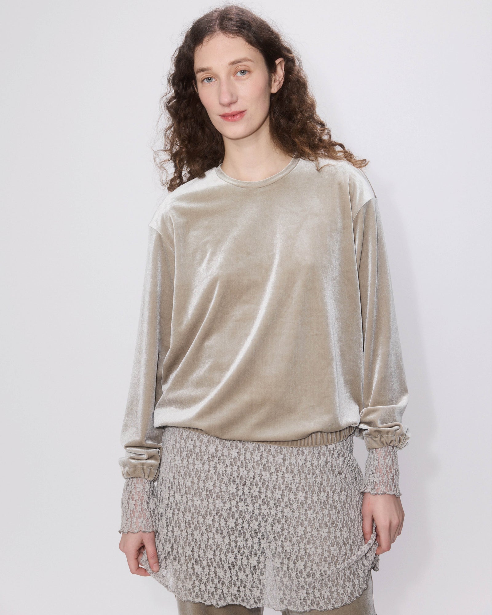 Velvet Sweateshirt