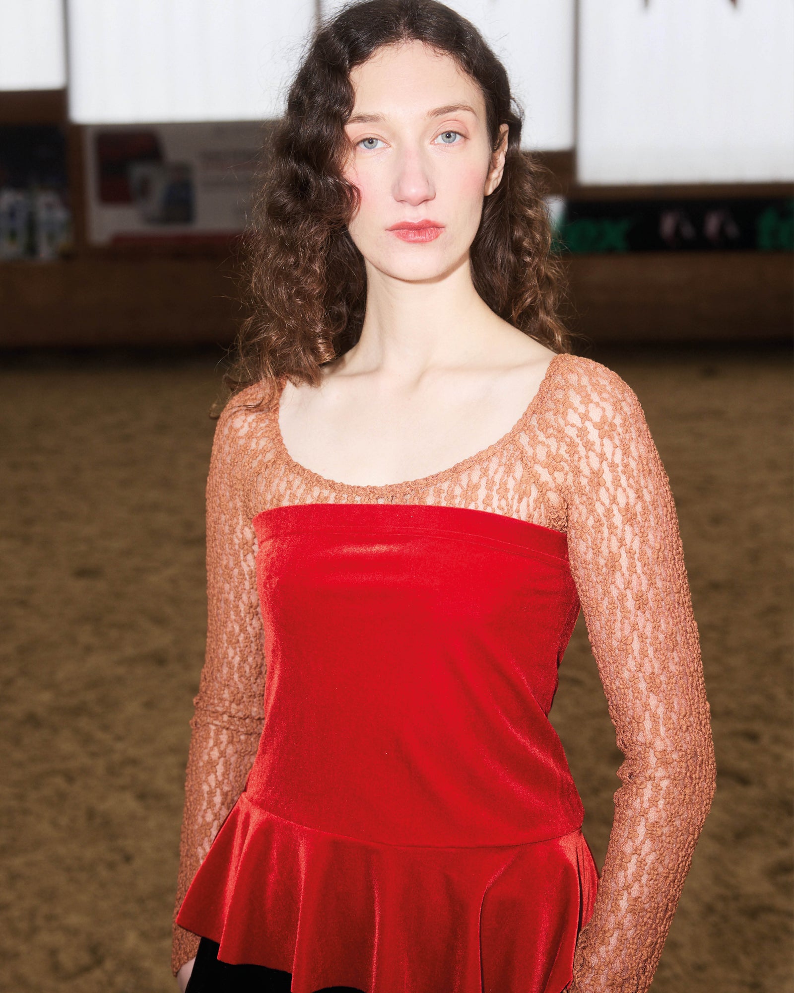 Volant Tube Top