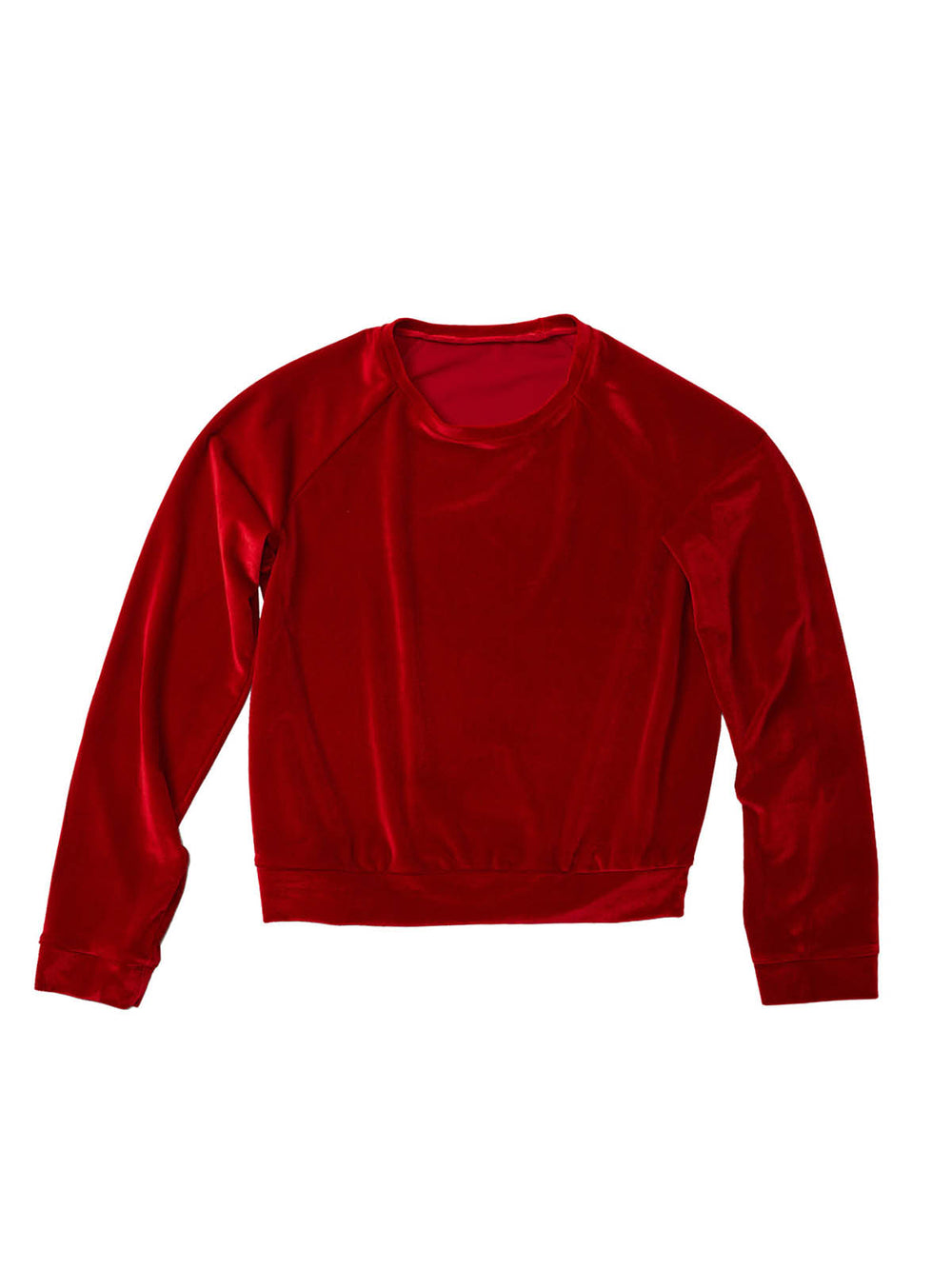 Pull raglan en velours