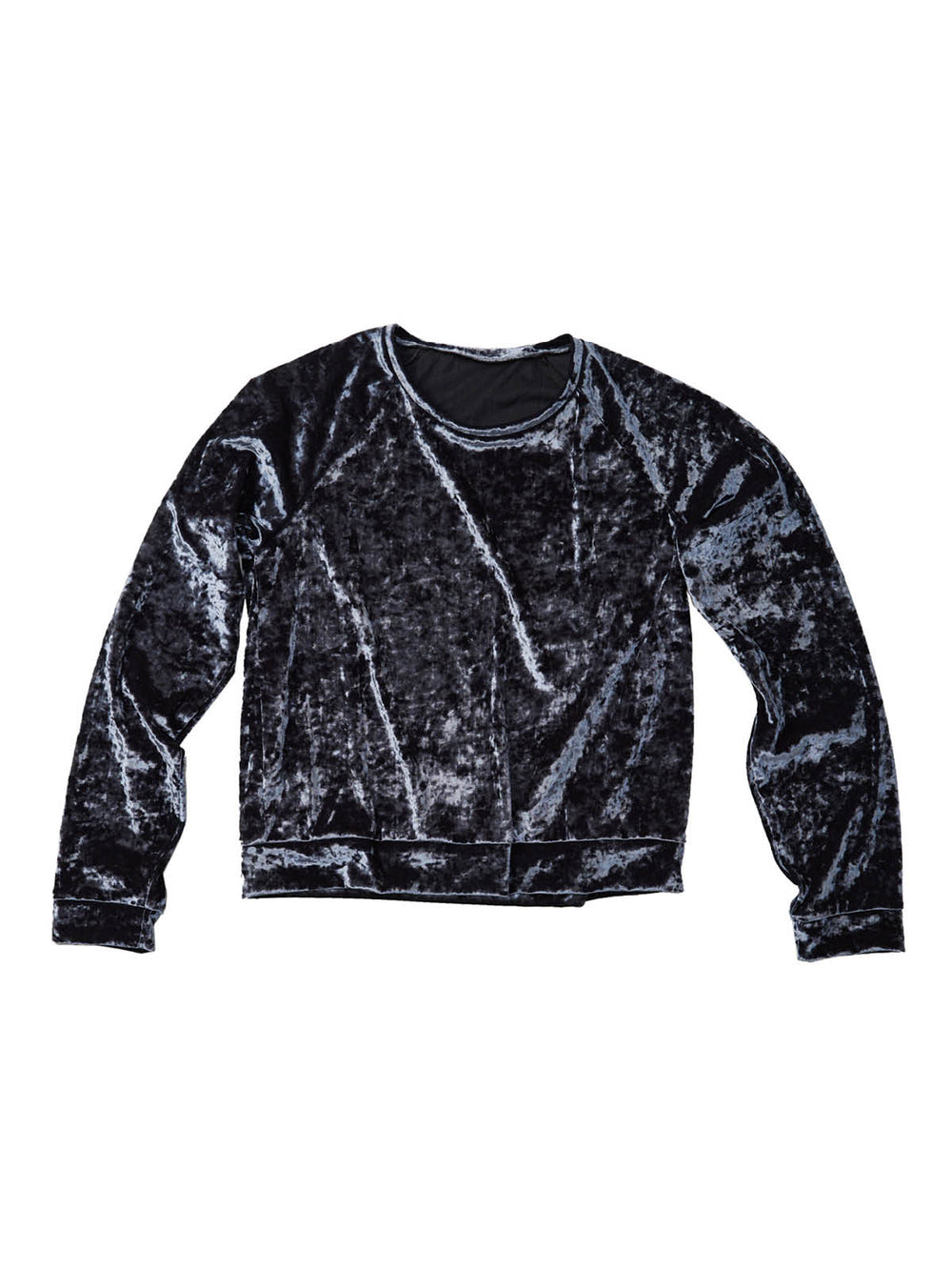 Hammered Velvet Raglan Sweater