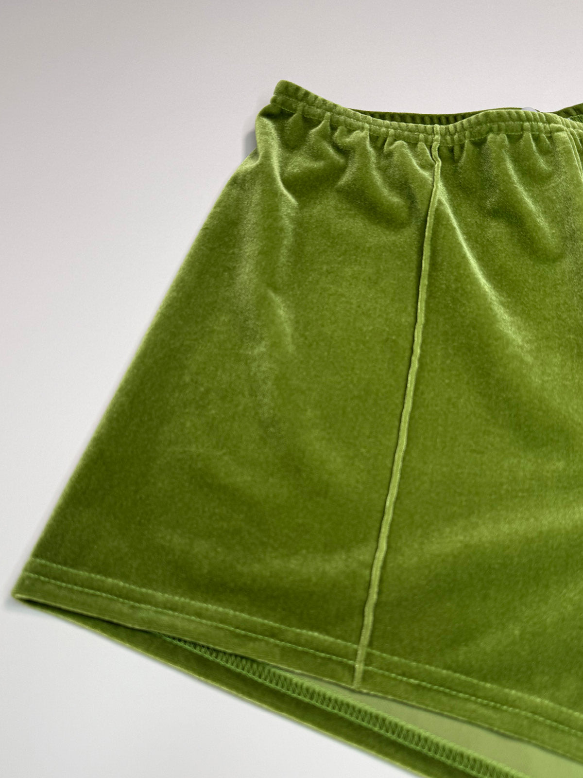 ベルベットトップステッチホットパンツ