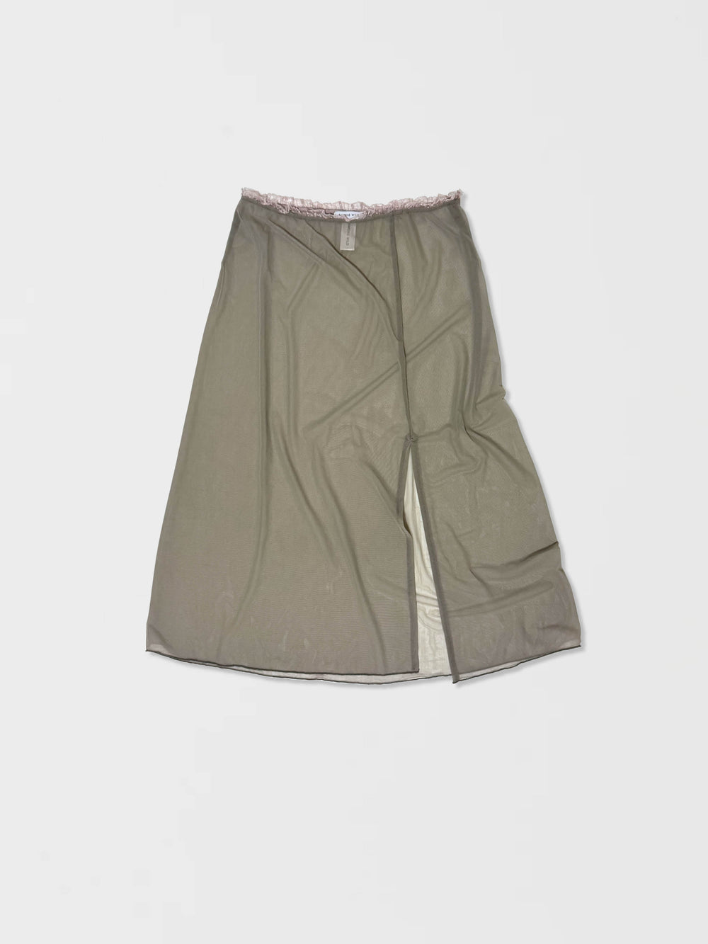 メッシュスリップスカート