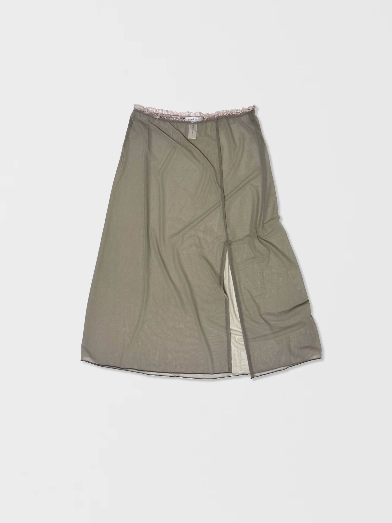 メッシュスリップスカート