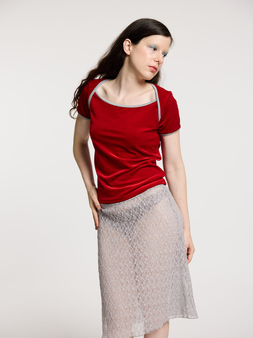 T-shirt Velvet Tumble