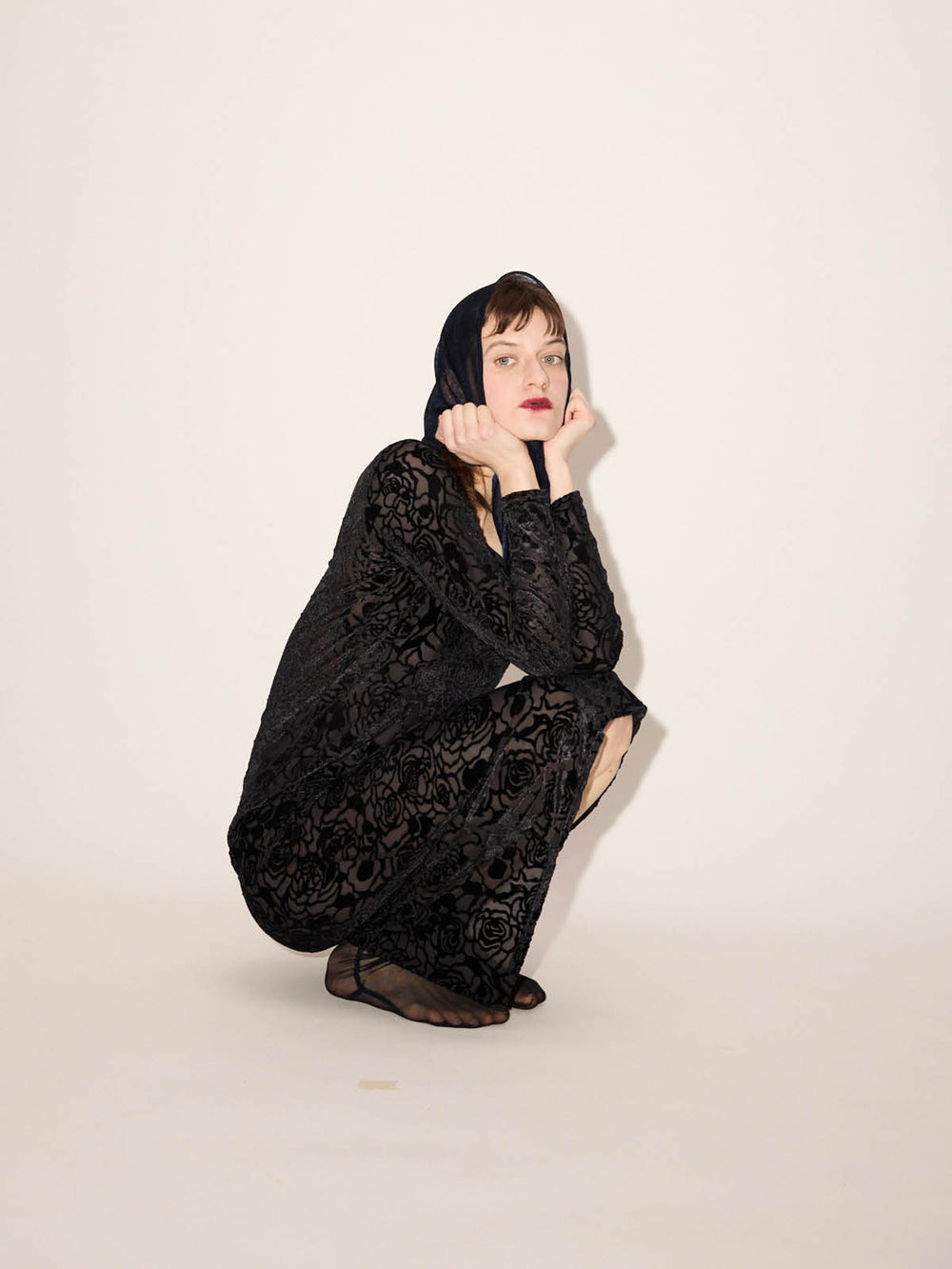 Velvet Rose Devoré Dress