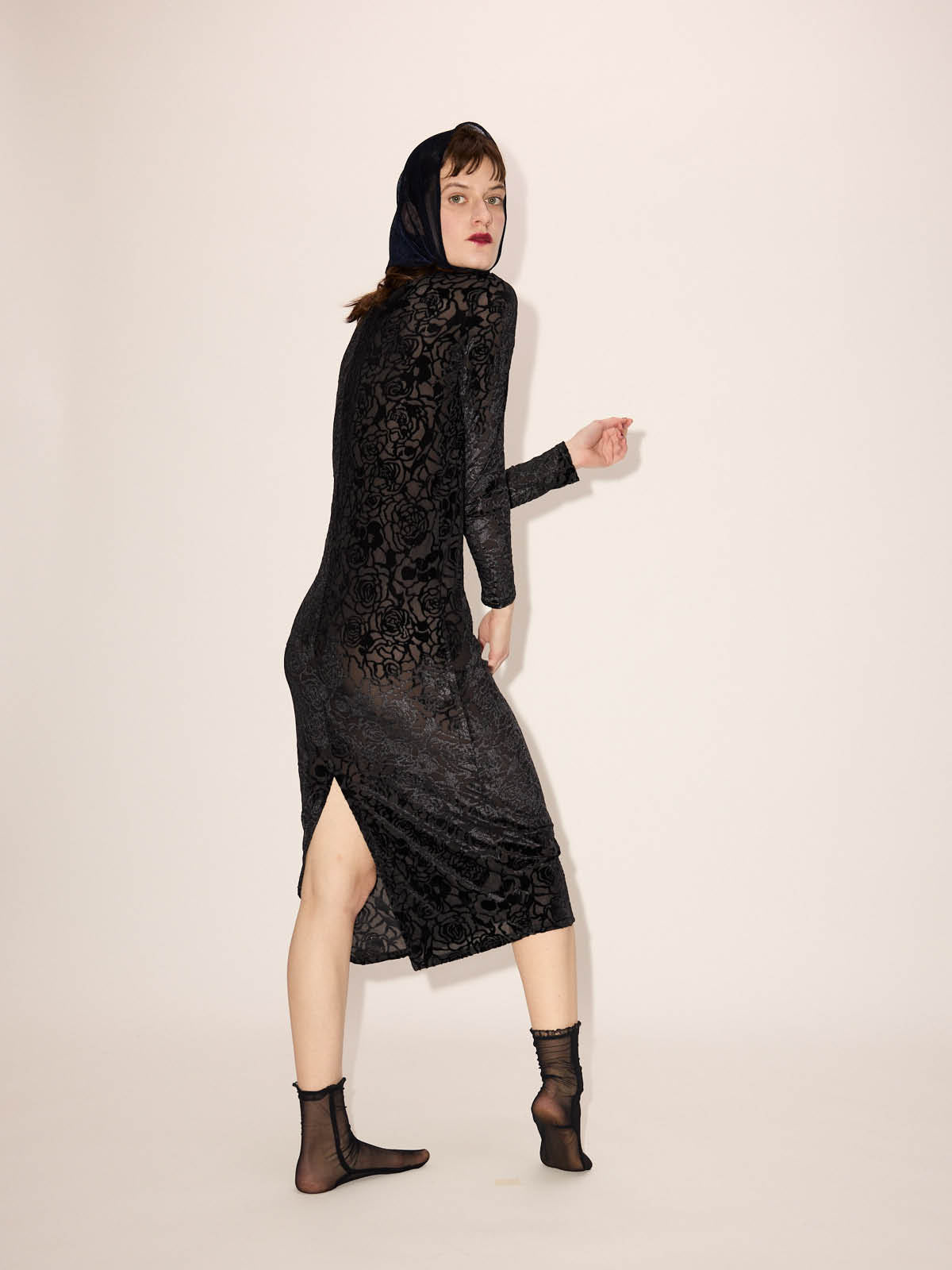 Velvet Rose Devoré Dress