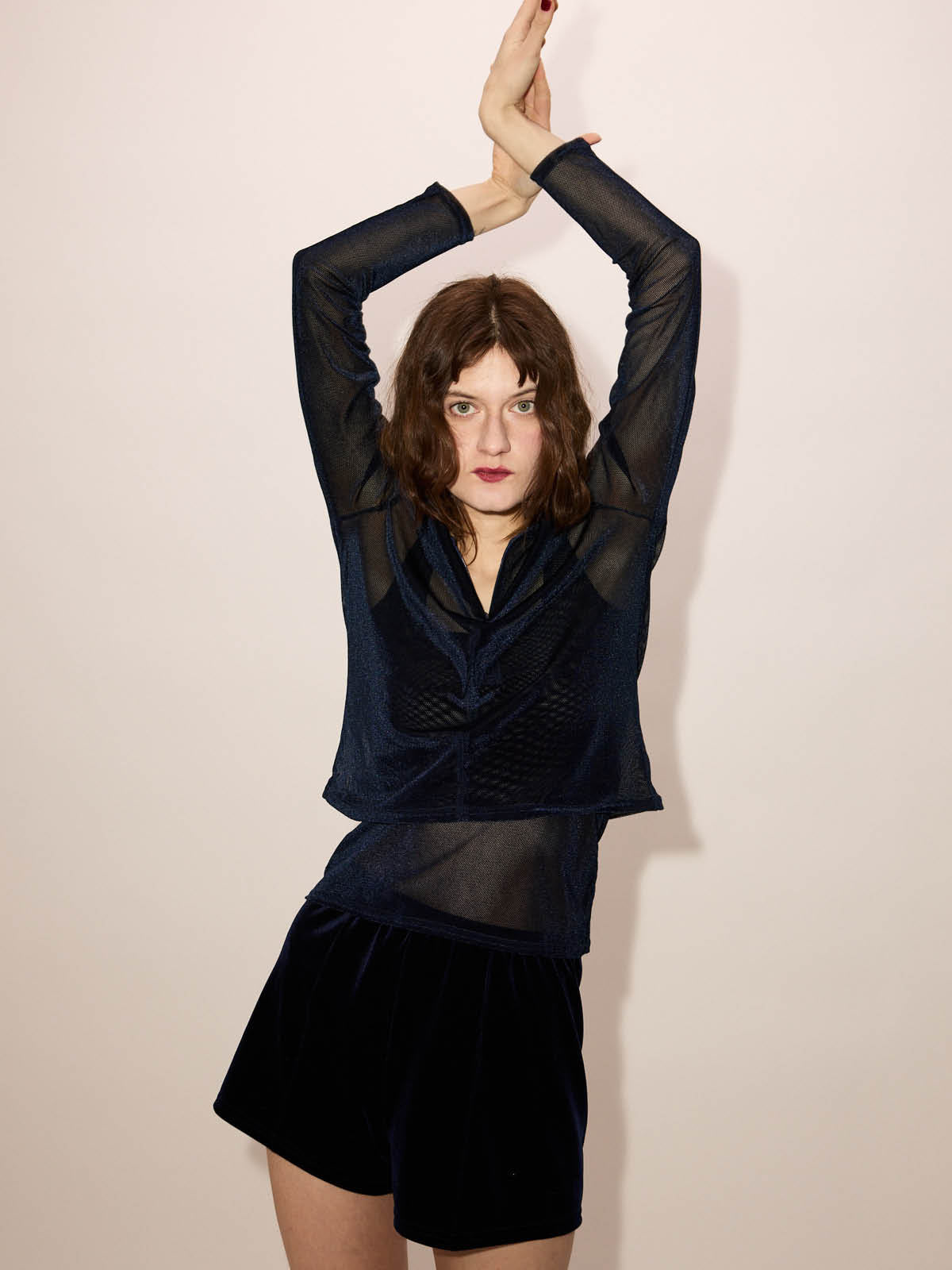Mesh Velvet Tank