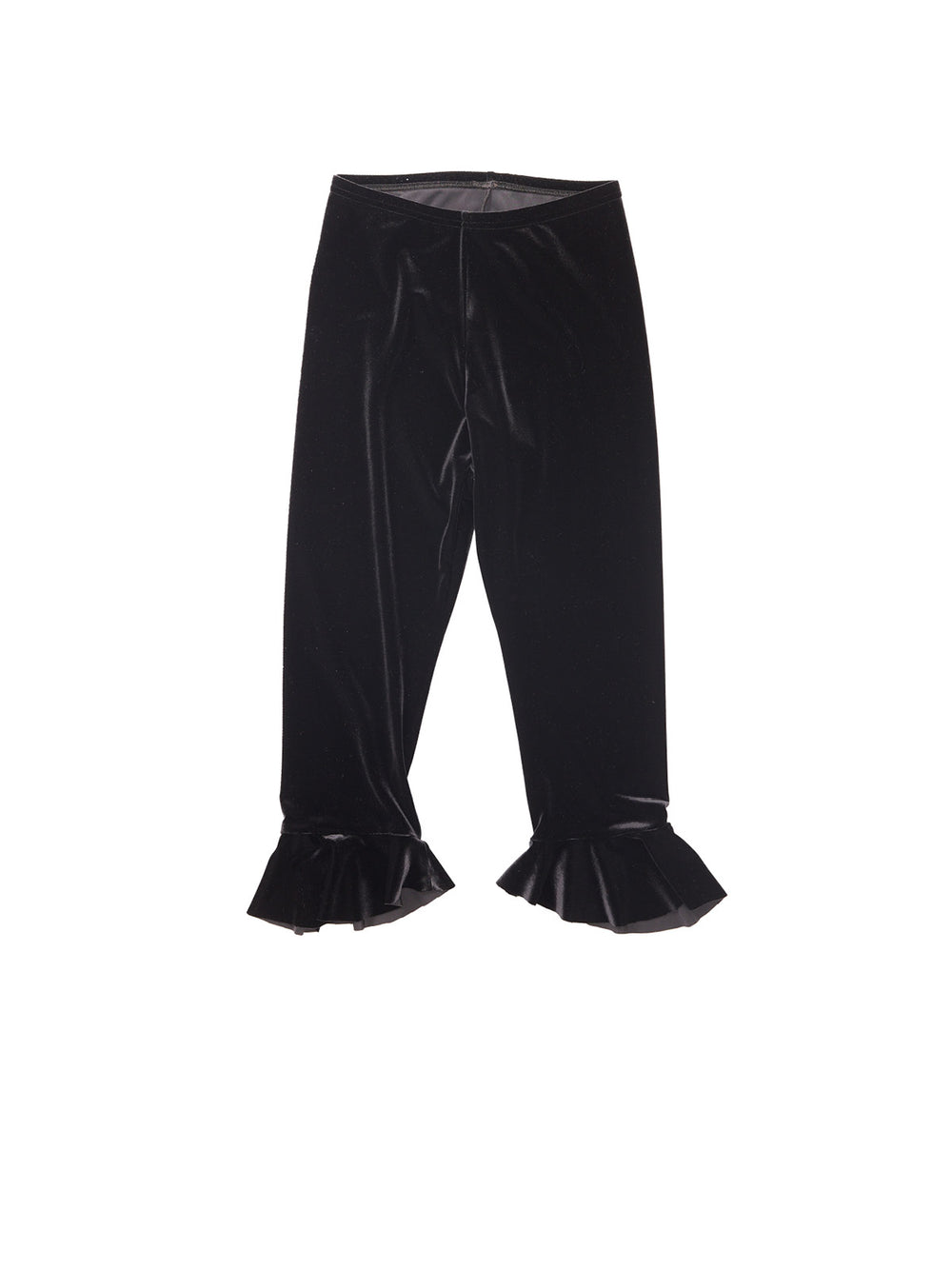Velvet Volant Capri Pants