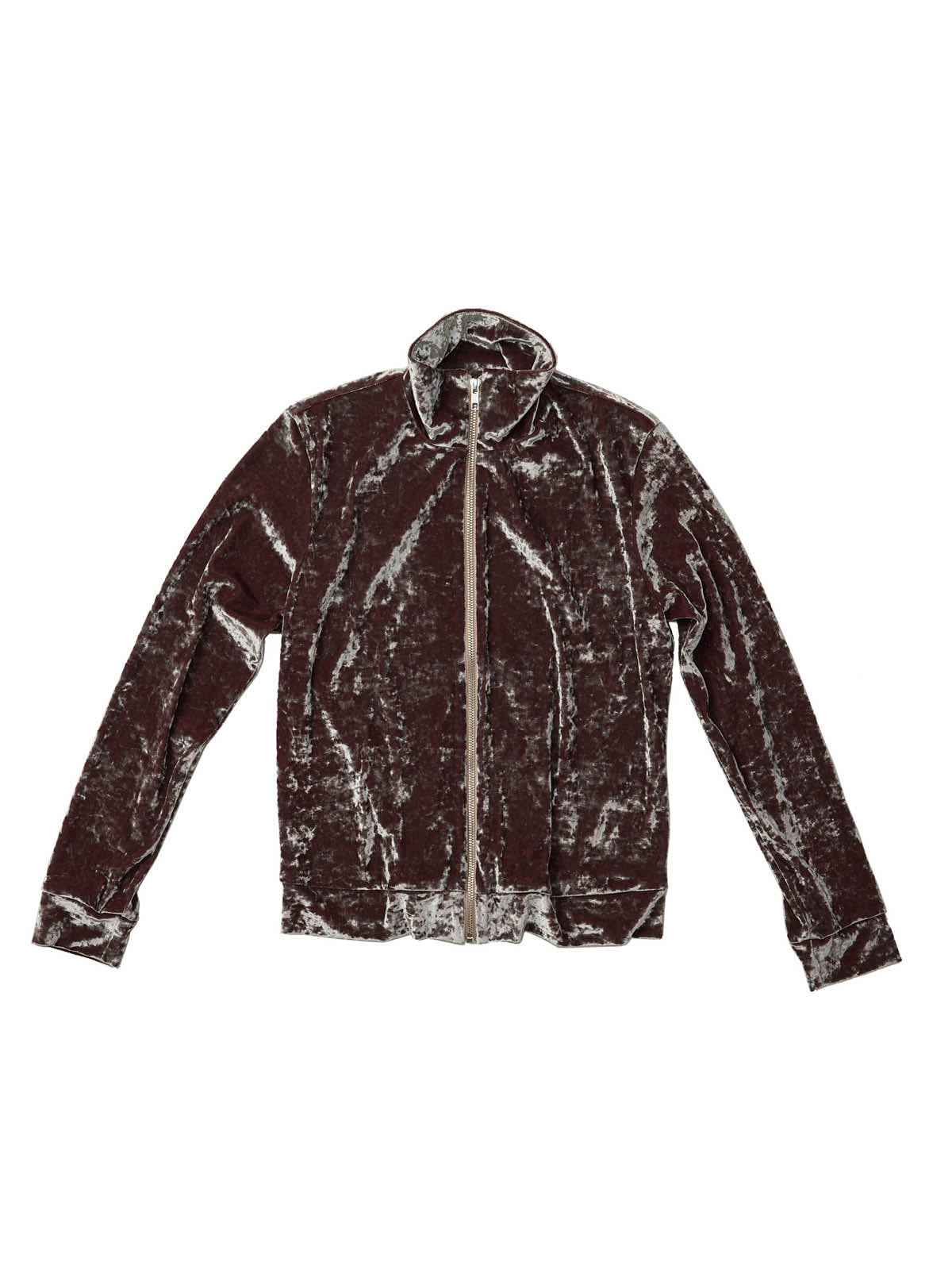 Hammered Velvet Zip Jacket