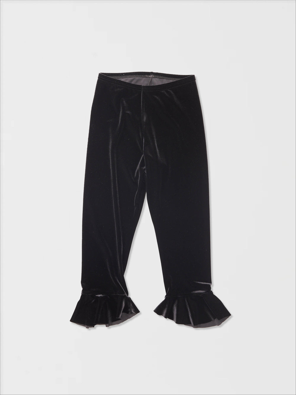Velvet Volant Capri Pants